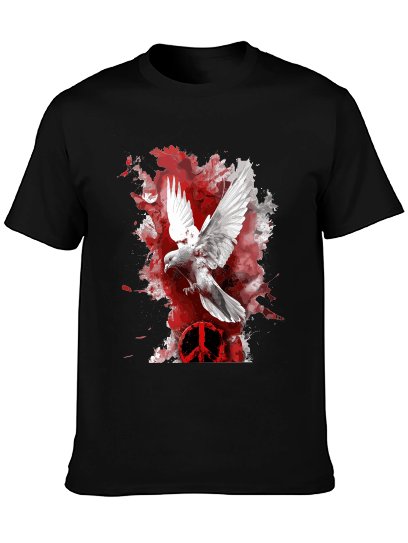 Dove Peace Sign Graphic T-Shirt