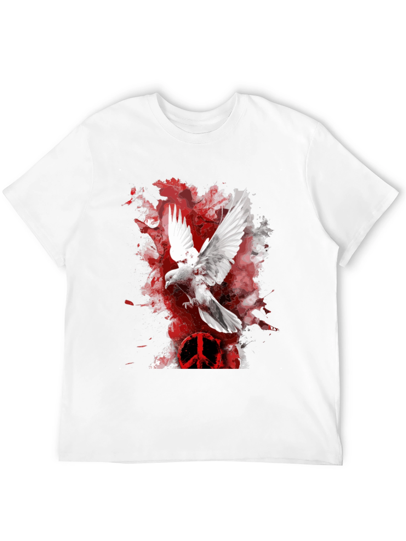 Dove Peace Sign Graphic T-Shirt