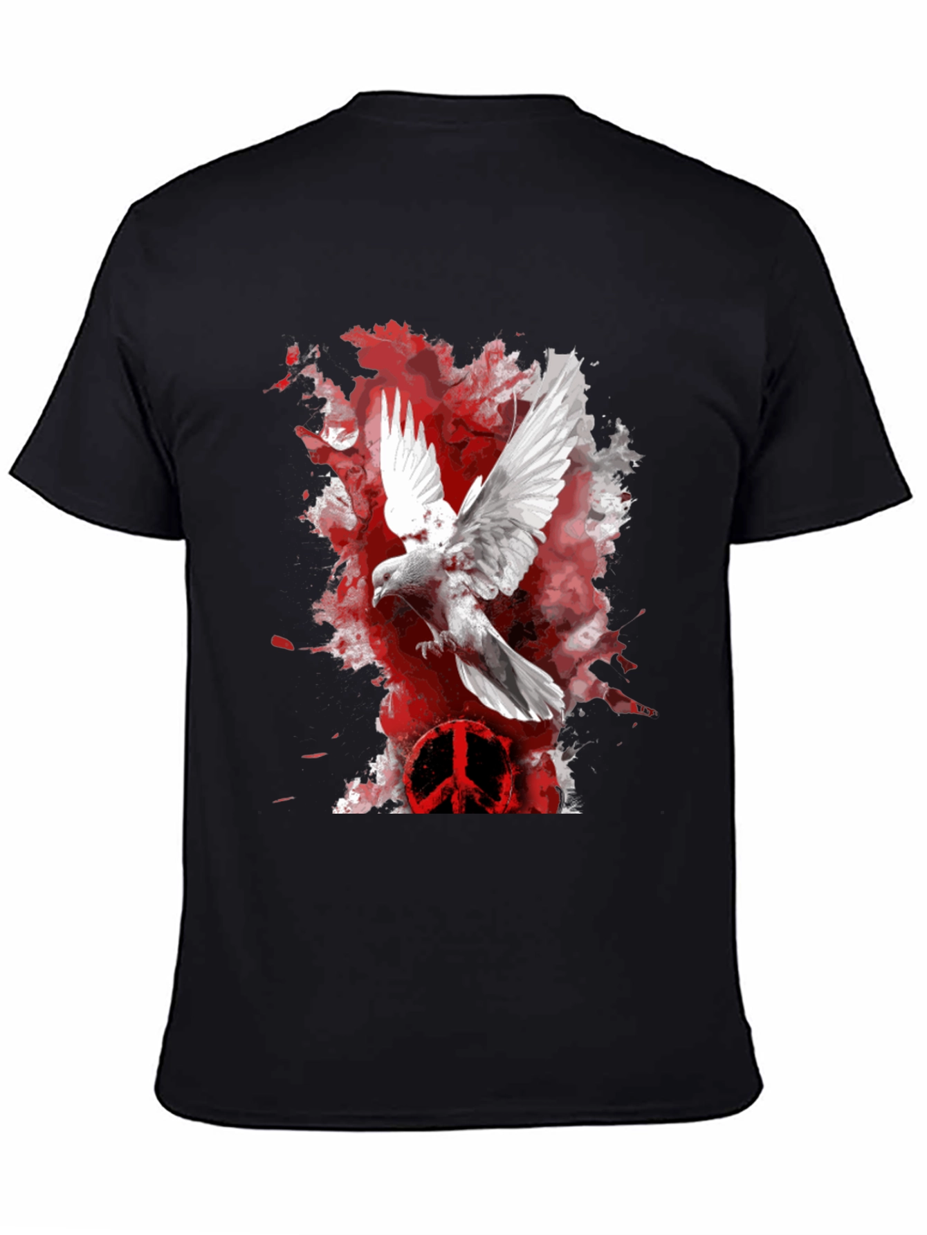 Dove Peace Sign Graphic T-Shirt