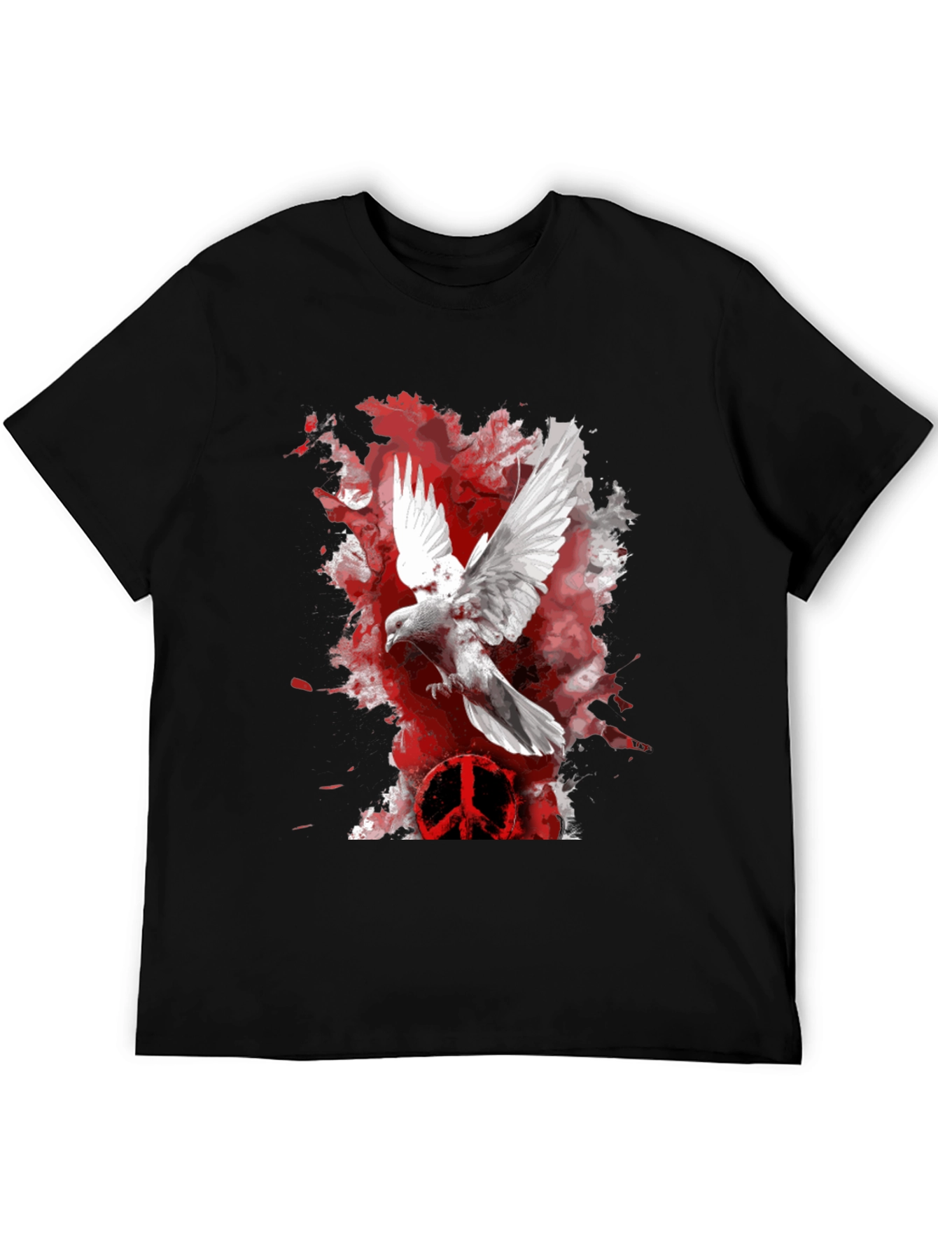 Dove Peace Sign Graphic T-Shirt