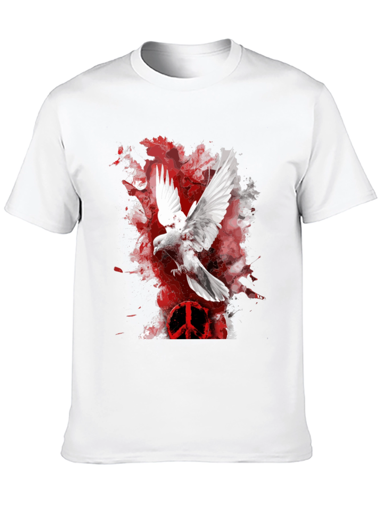 Dove Peace Sign Graphic T-Shirt