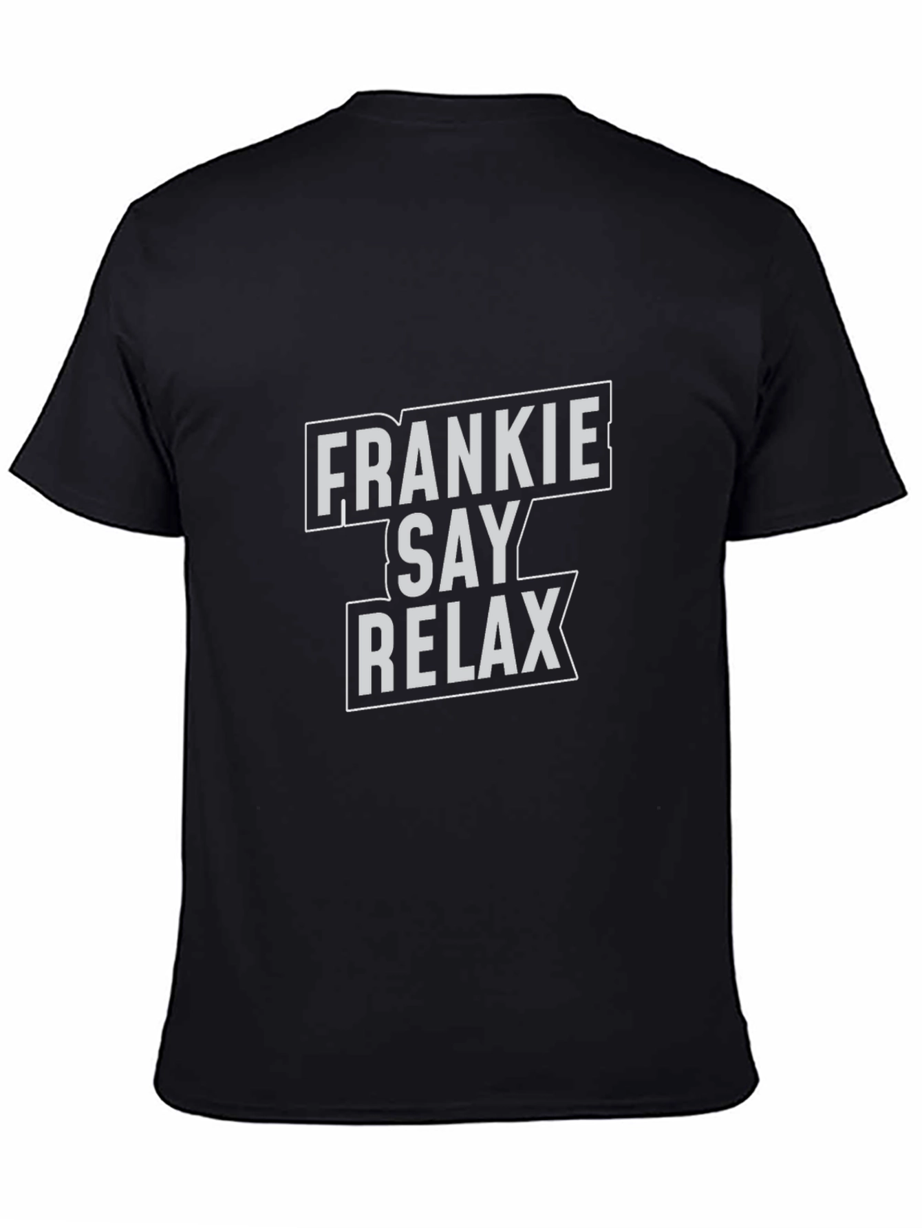 Frankie Say Relax Graphic Print Black T-Shirt