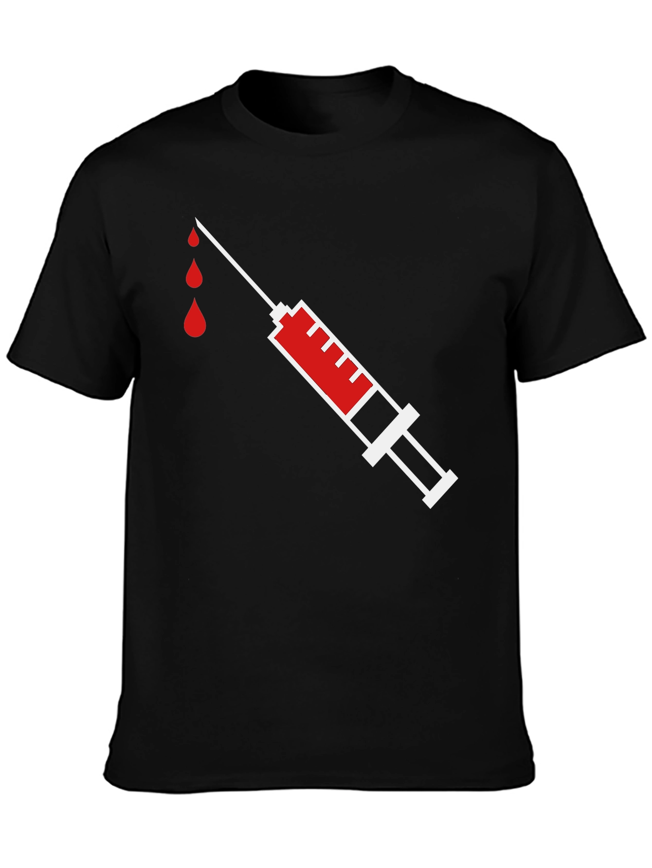 Syringe Graphic T-Shirt - Inject Some Fun!