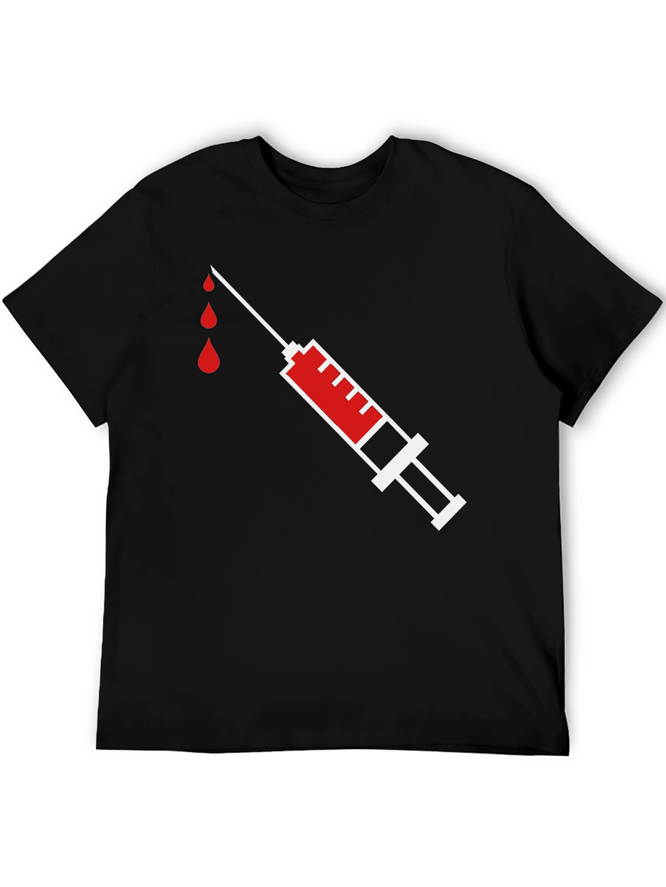 Syringe Graphic T-Shirt - Inject Some Fun!