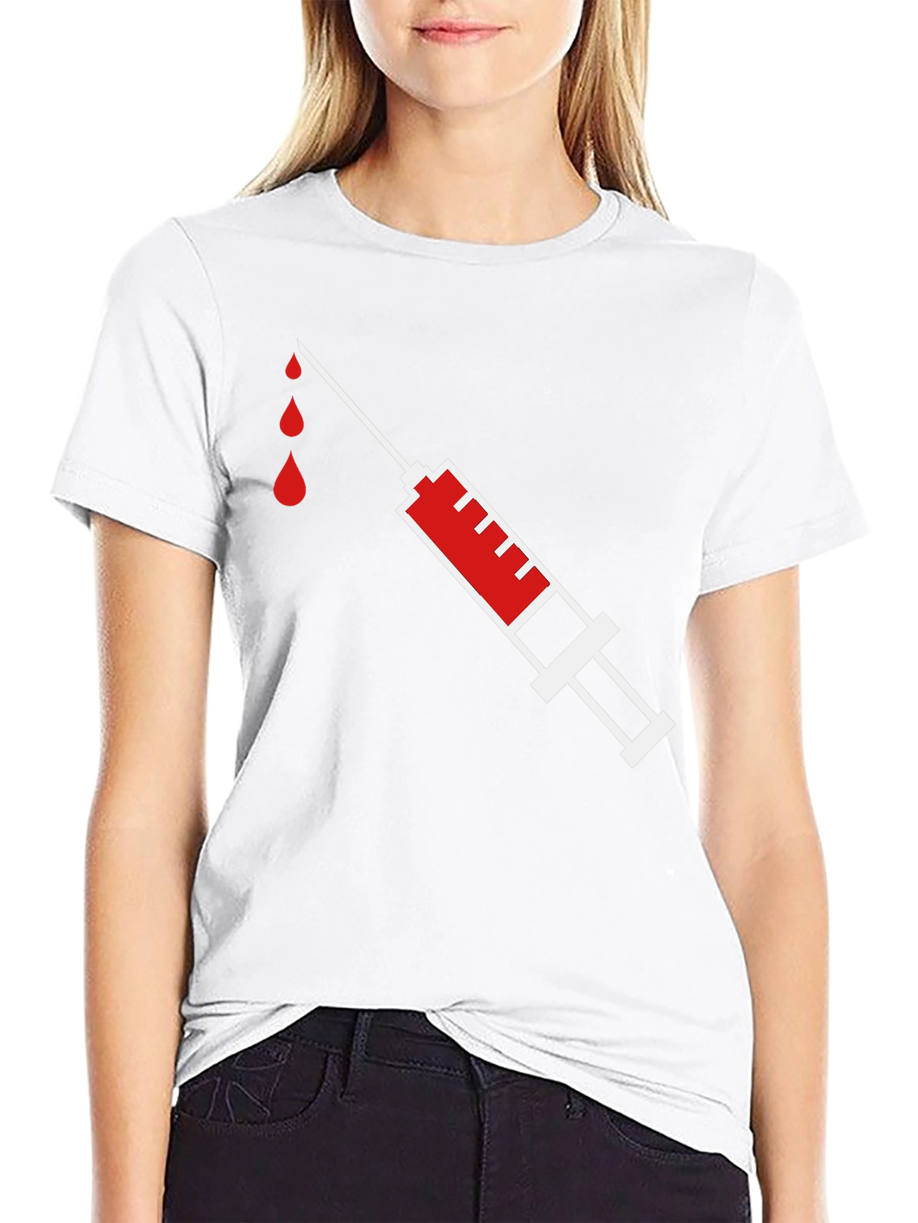 Syringe Graphic T-Shirt - Inject Some Fun!