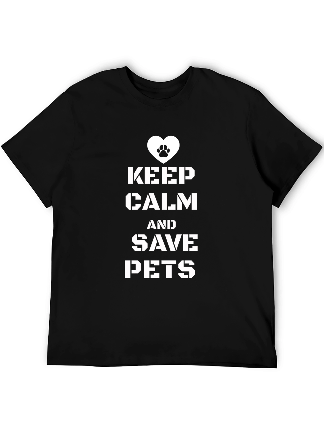 Keep Calm & Save Pets T-Shirt Pet Rescue Tee