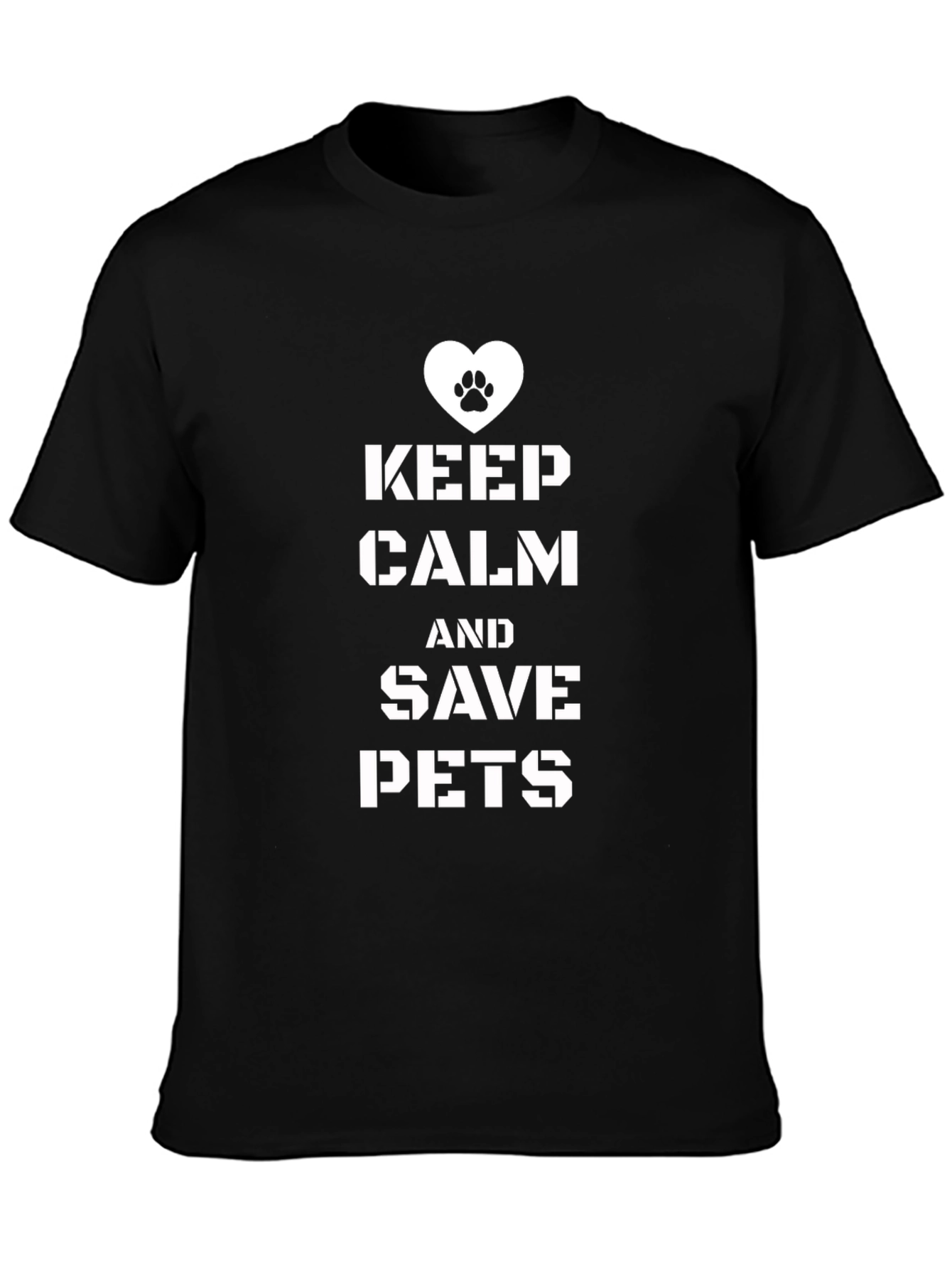 Keep Calm & Save Pets T-Shirt Pet Rescue Tee