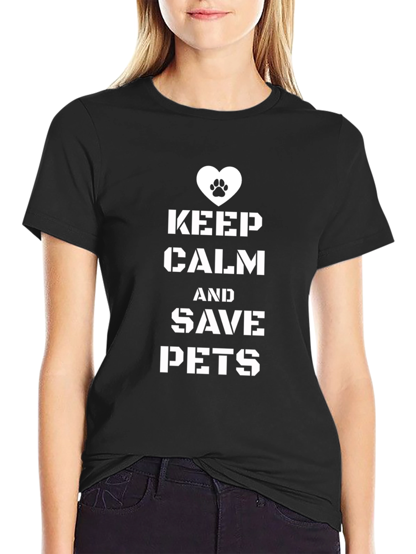 Keep Calm & Save Pets T-Shirt Pet Rescue Tee