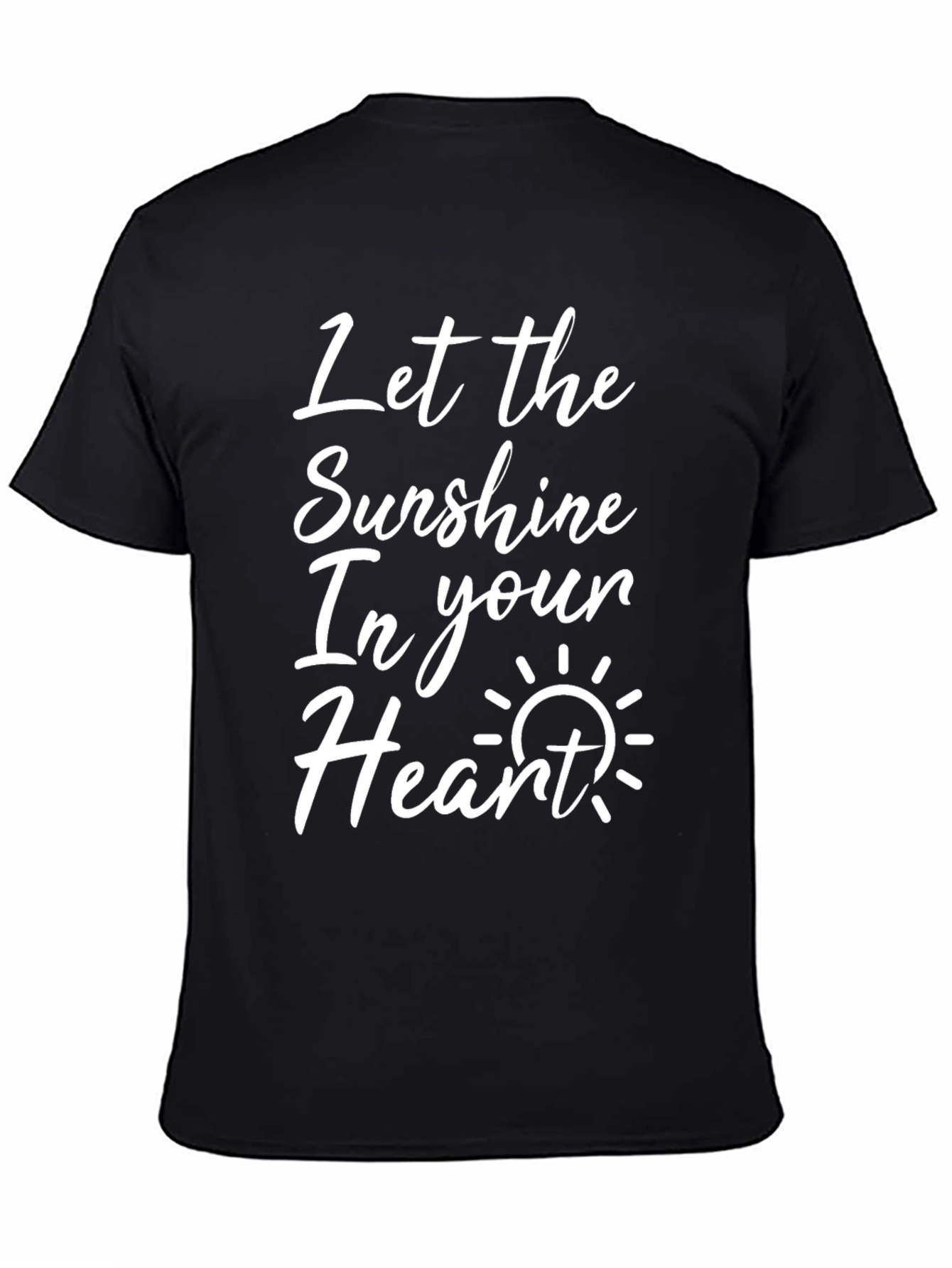 Sunshine Heart T-Shirt - Black Graphic Tee