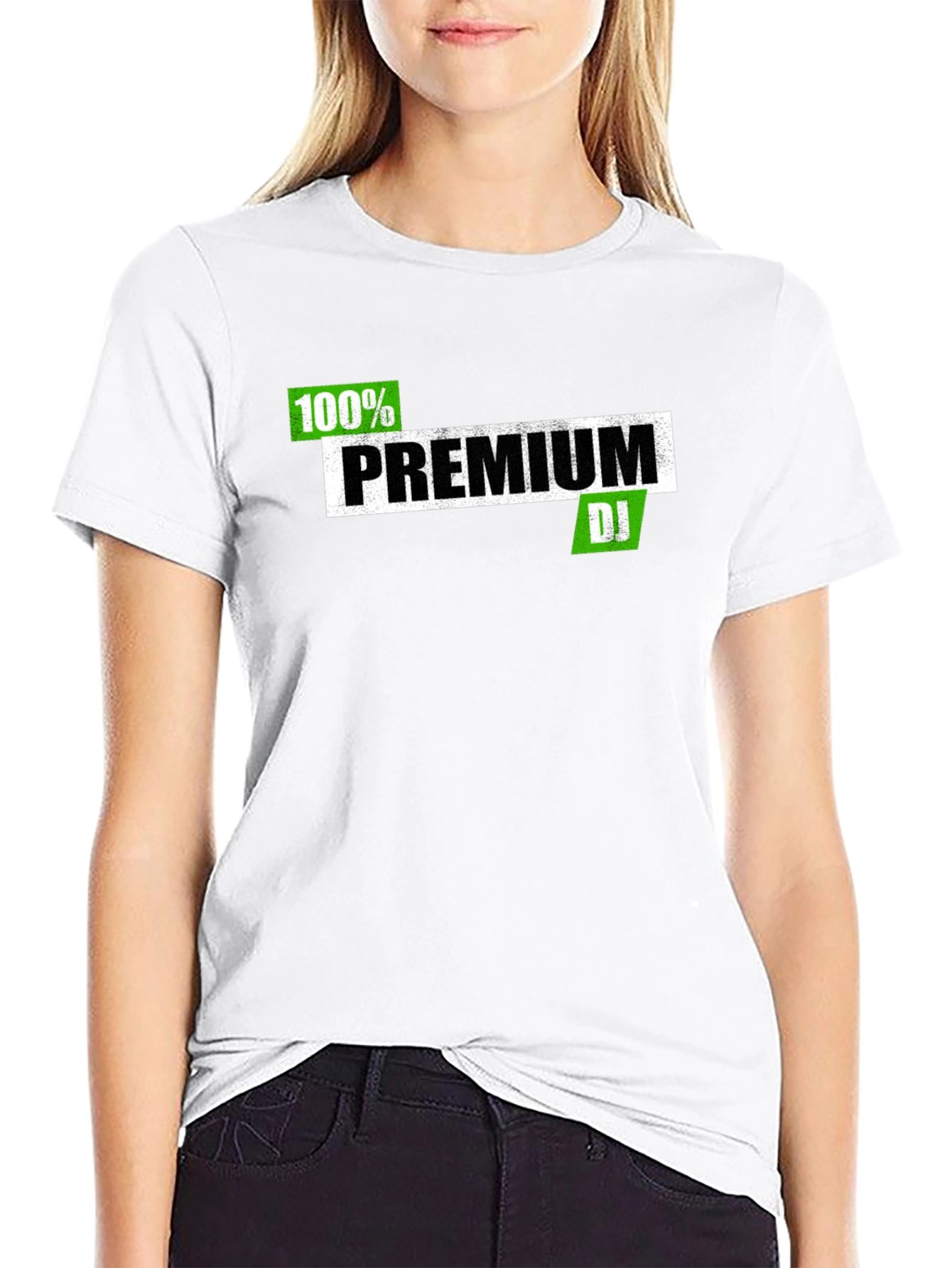 Premium DJ Graphic Tee - Black Cotton Blend T-Shirt