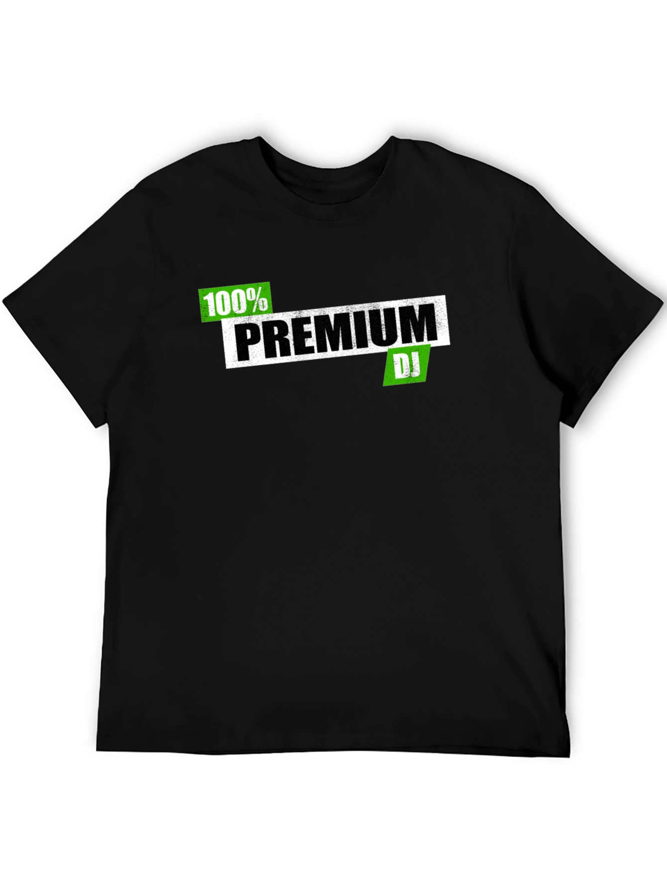 Premium DJ Graphic Tee - Black Cotton Blend T-Shirt