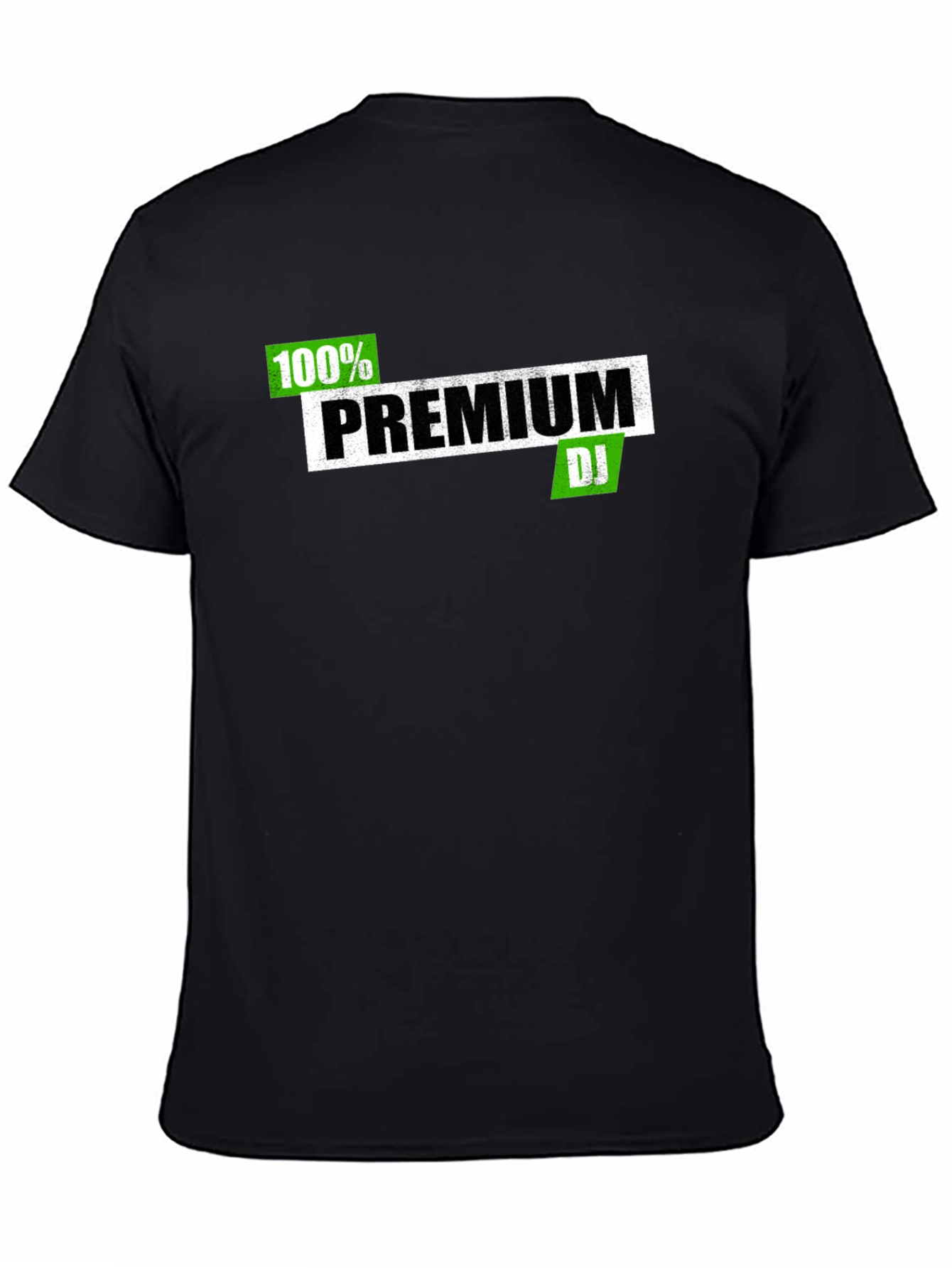 Premium DJ Graphic Tee - Black Cotton Blend T-Shirt