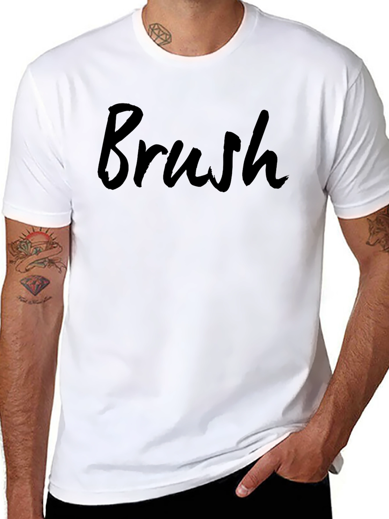 Brush Script Black T-Shirt