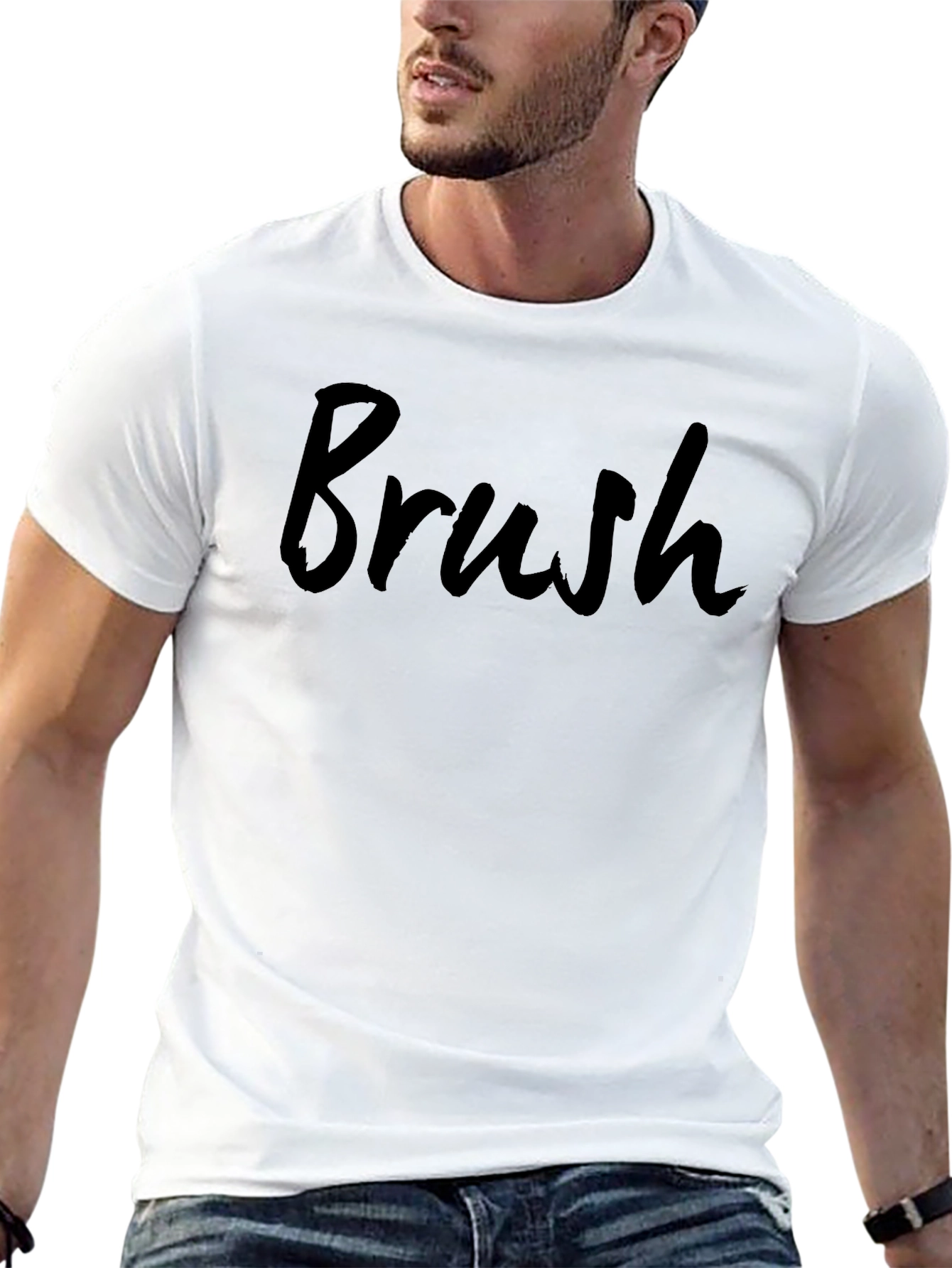 Brush Script Black T-Shirt