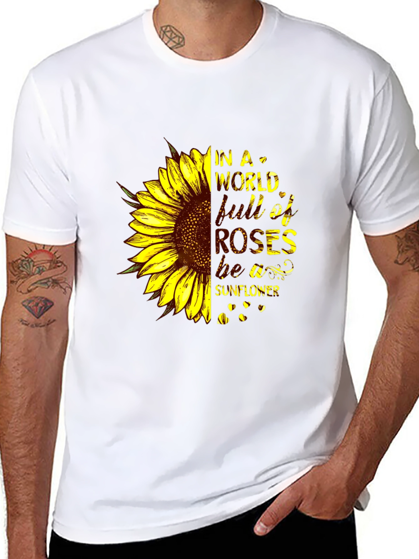 Sunflower Graphic Tee - Be A Sunflower
