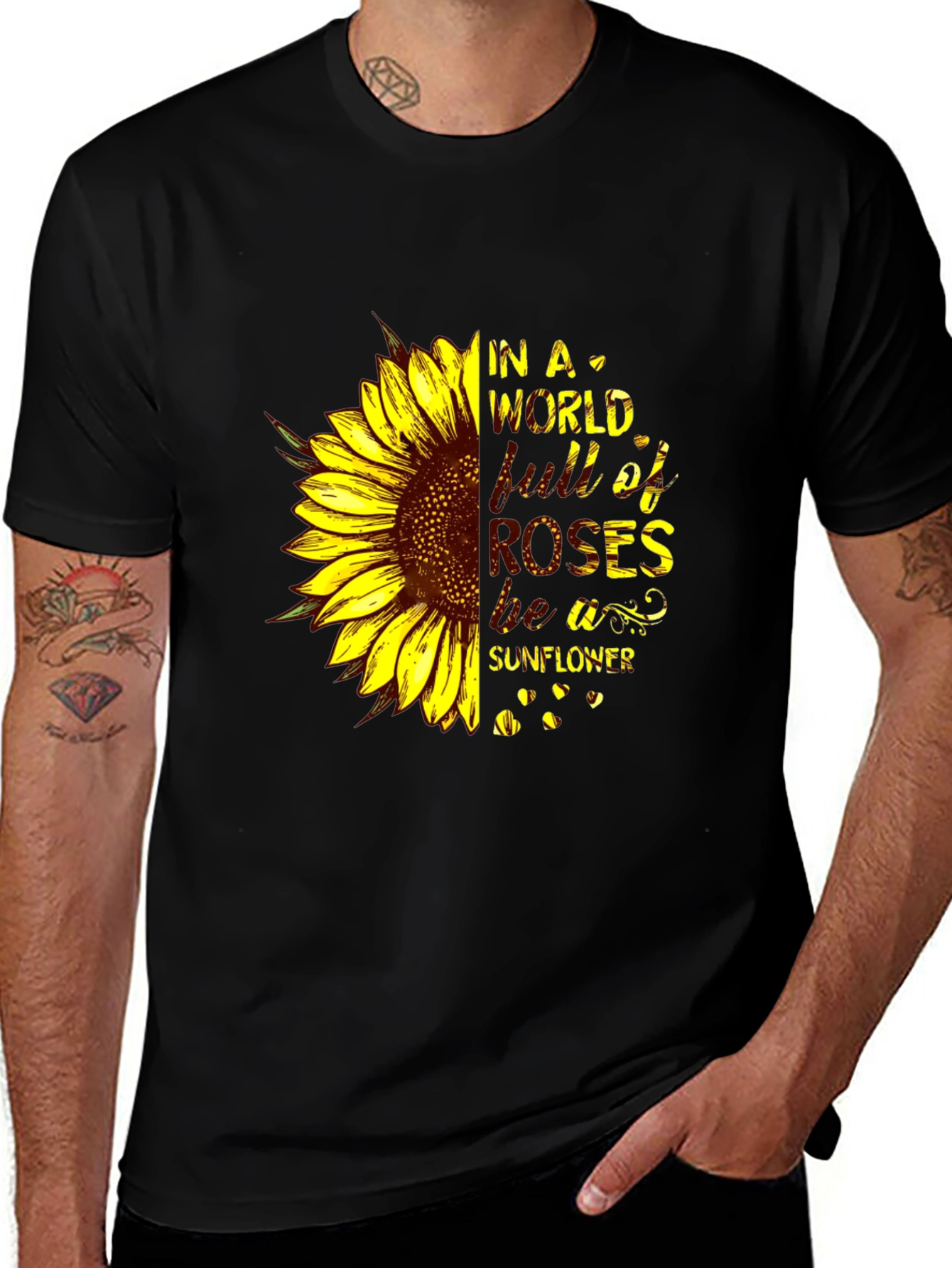 Sunflower Graphic Tee - Be A Sunflower