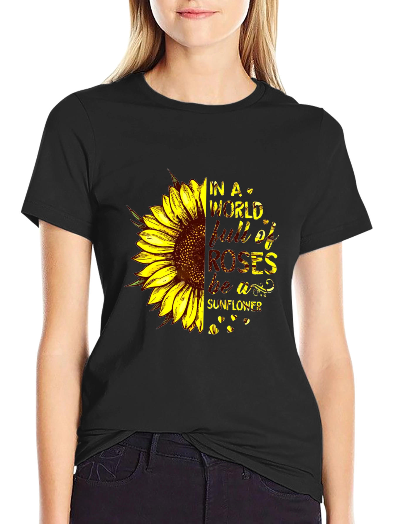 Sunflower Graphic Tee - Be A Sunflower