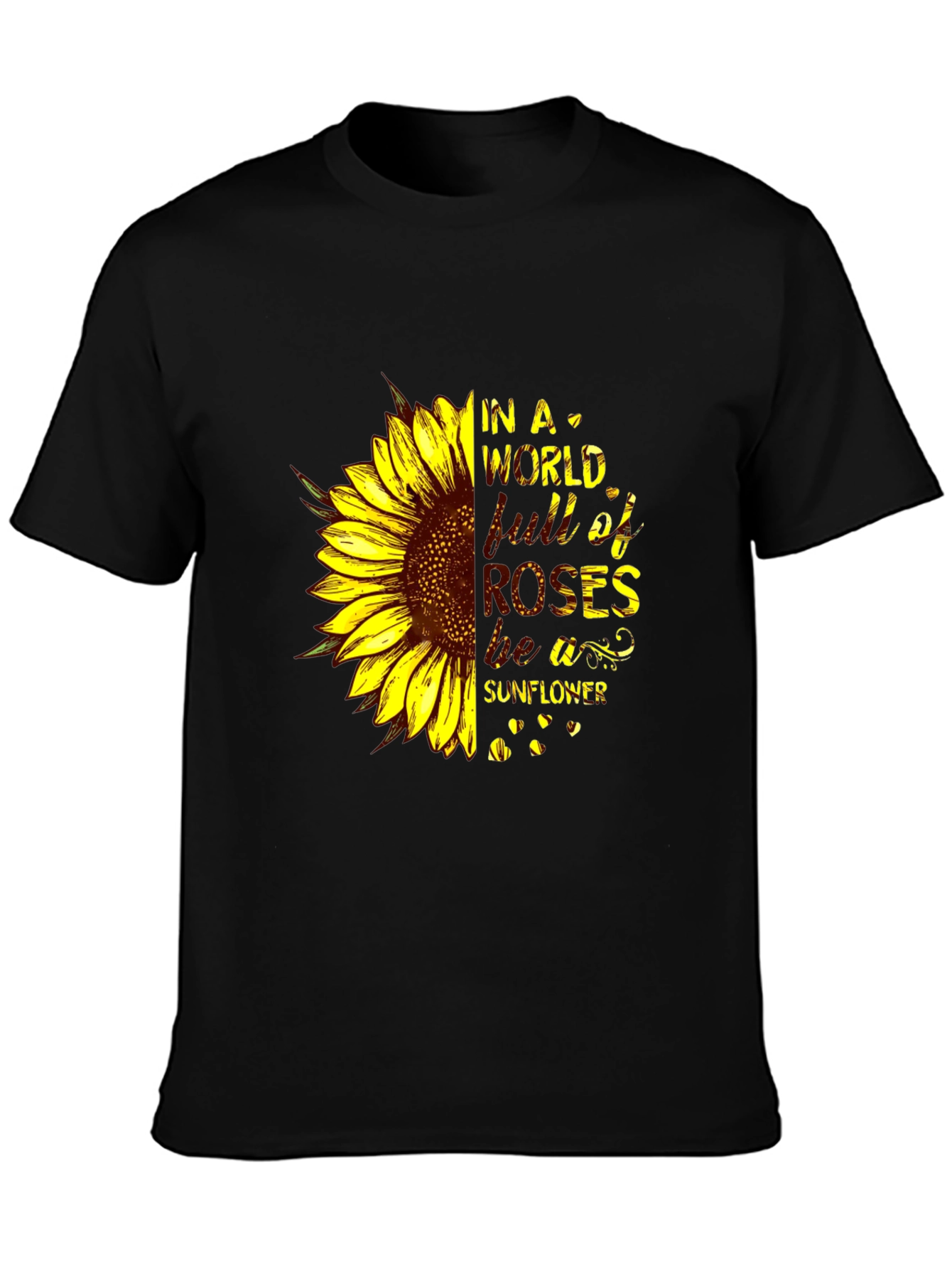 Sunflower Graphic Tee - Be A Sunflower
