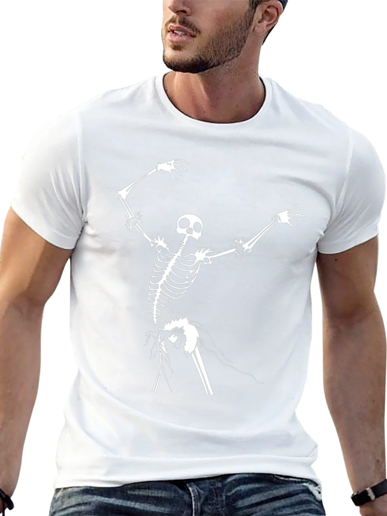 Skeleton Graphic Black T-Shirt