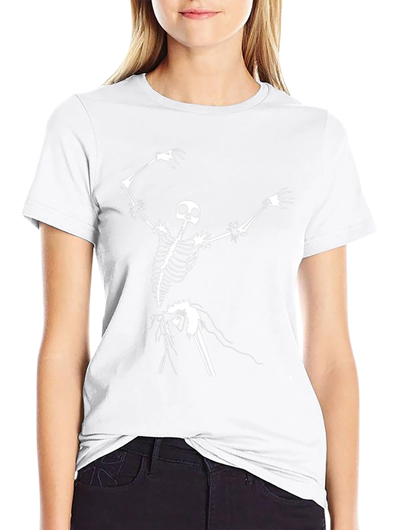 Skeleton Graphic Black T-Shirt