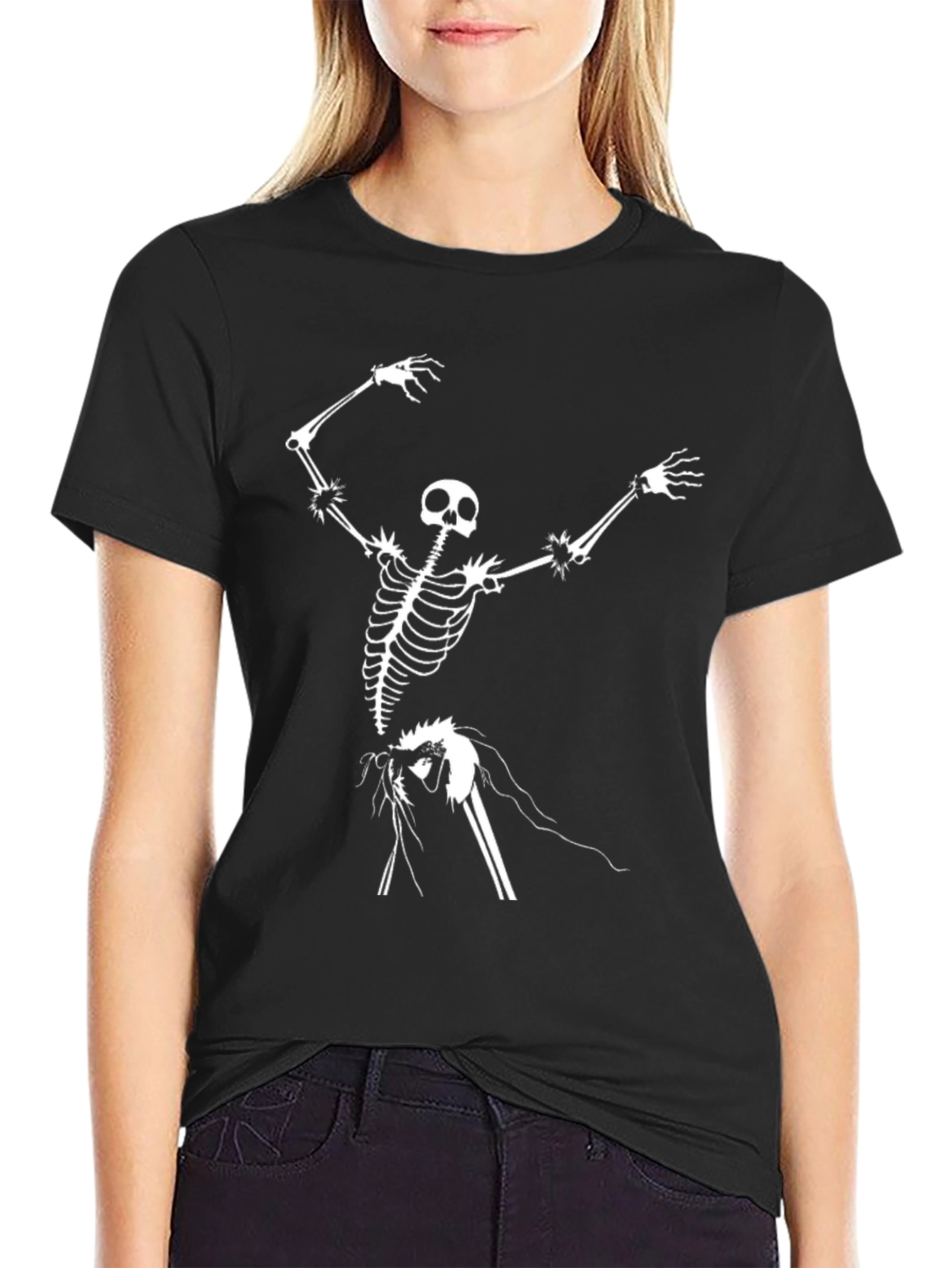 Skeleton Graphic Black T-Shirt