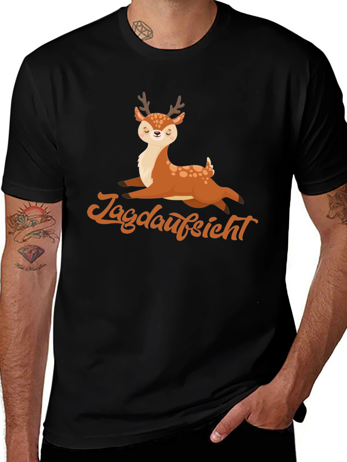 Jagdaufsicht Deer Graphic T-Shirt