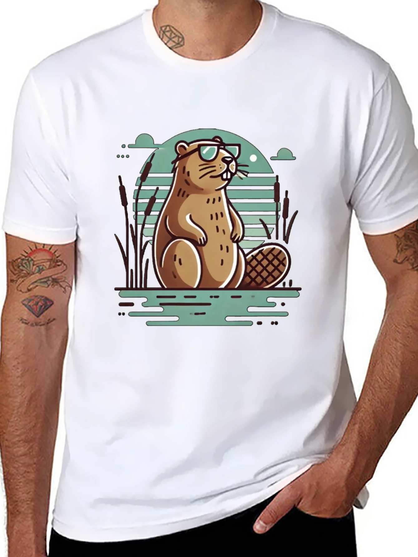 Cool Beaver T-Shirt - Stylish Graphic Tee