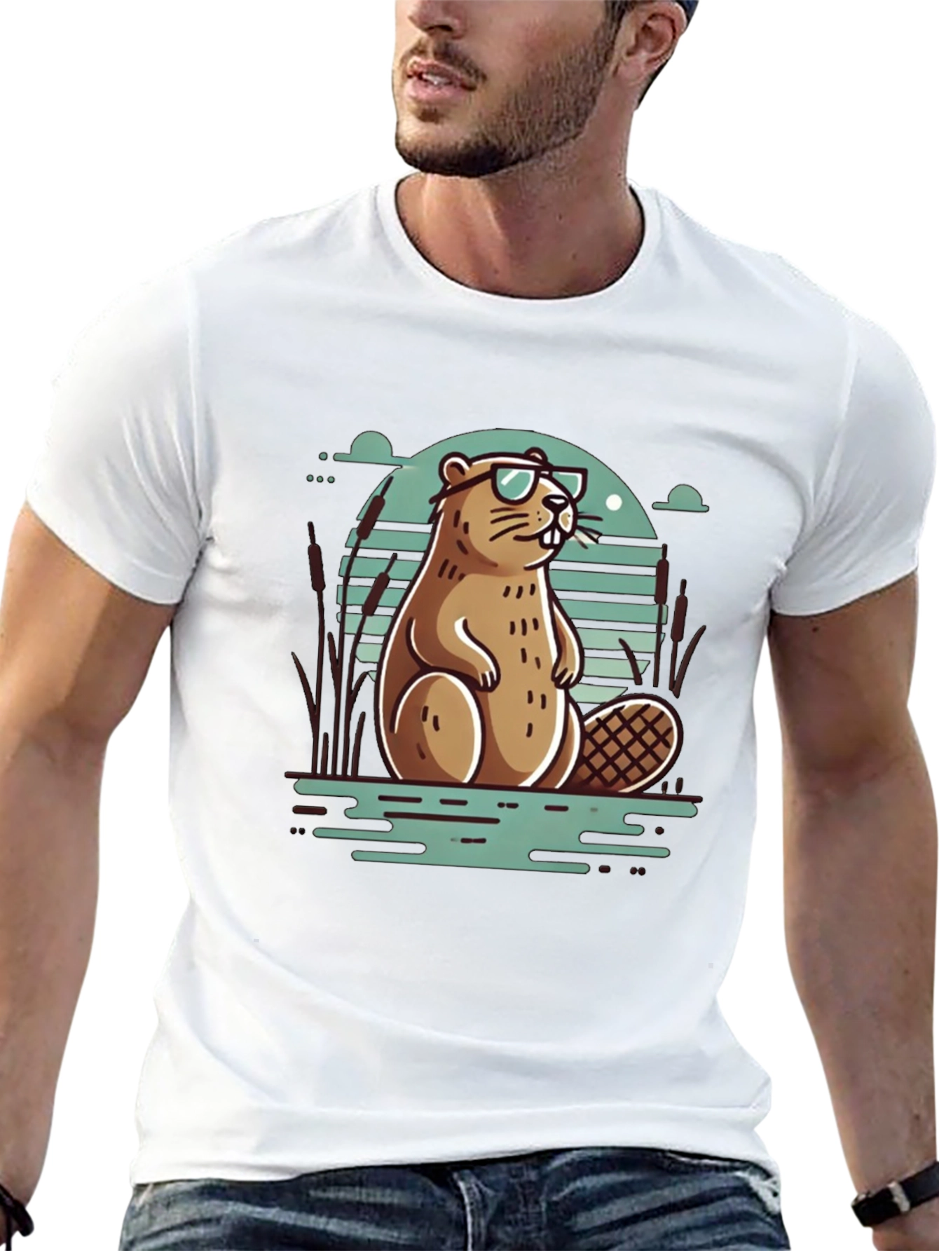 Cool Beaver T-Shirt - Stylish Graphic Tee