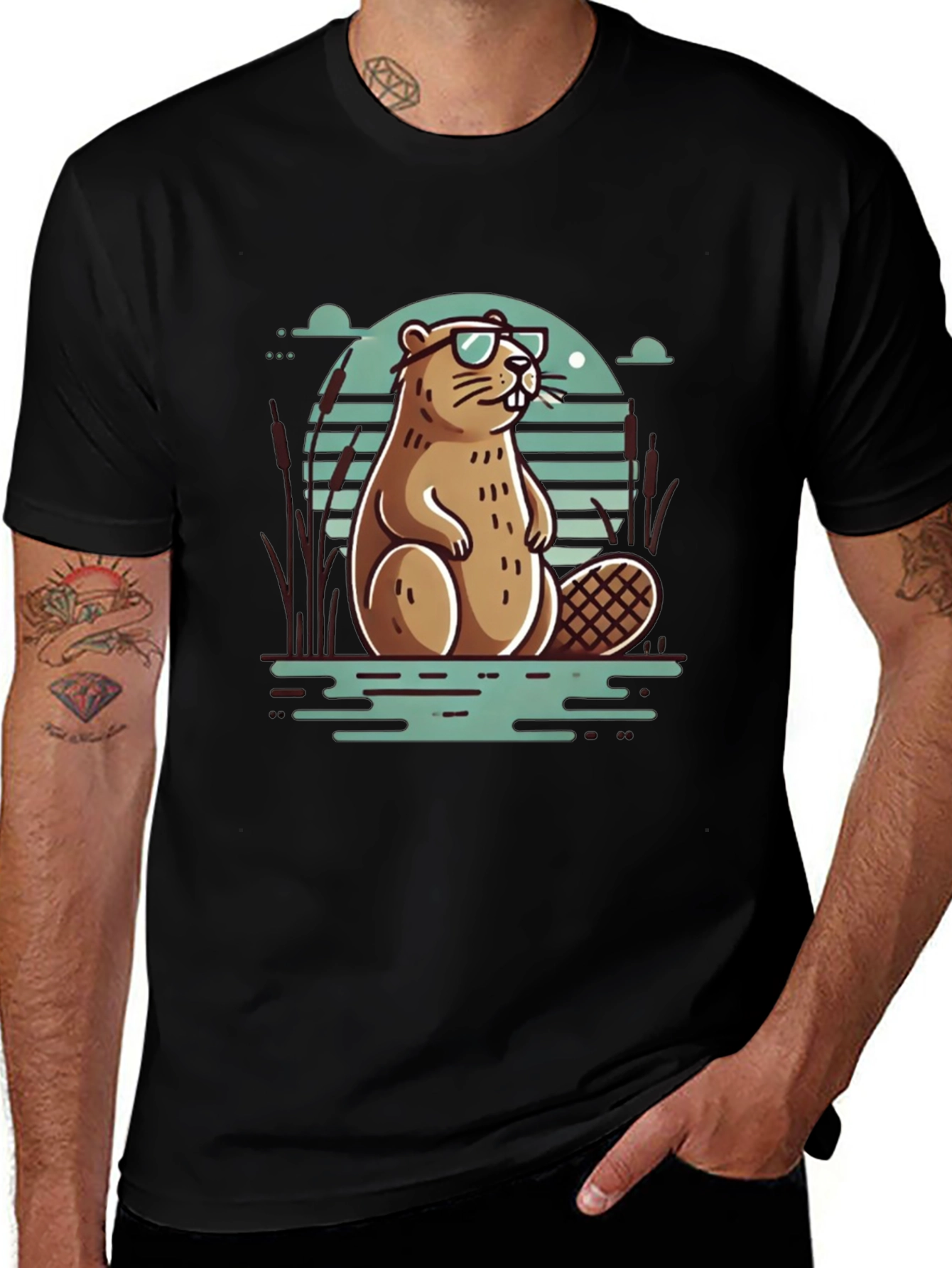 Cool Beaver T-Shirt - Stylish Graphic Tee