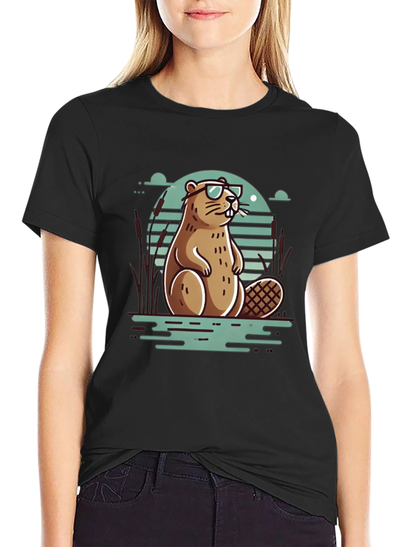 Cool Beaver T-Shirt - Stylish Graphic Tee