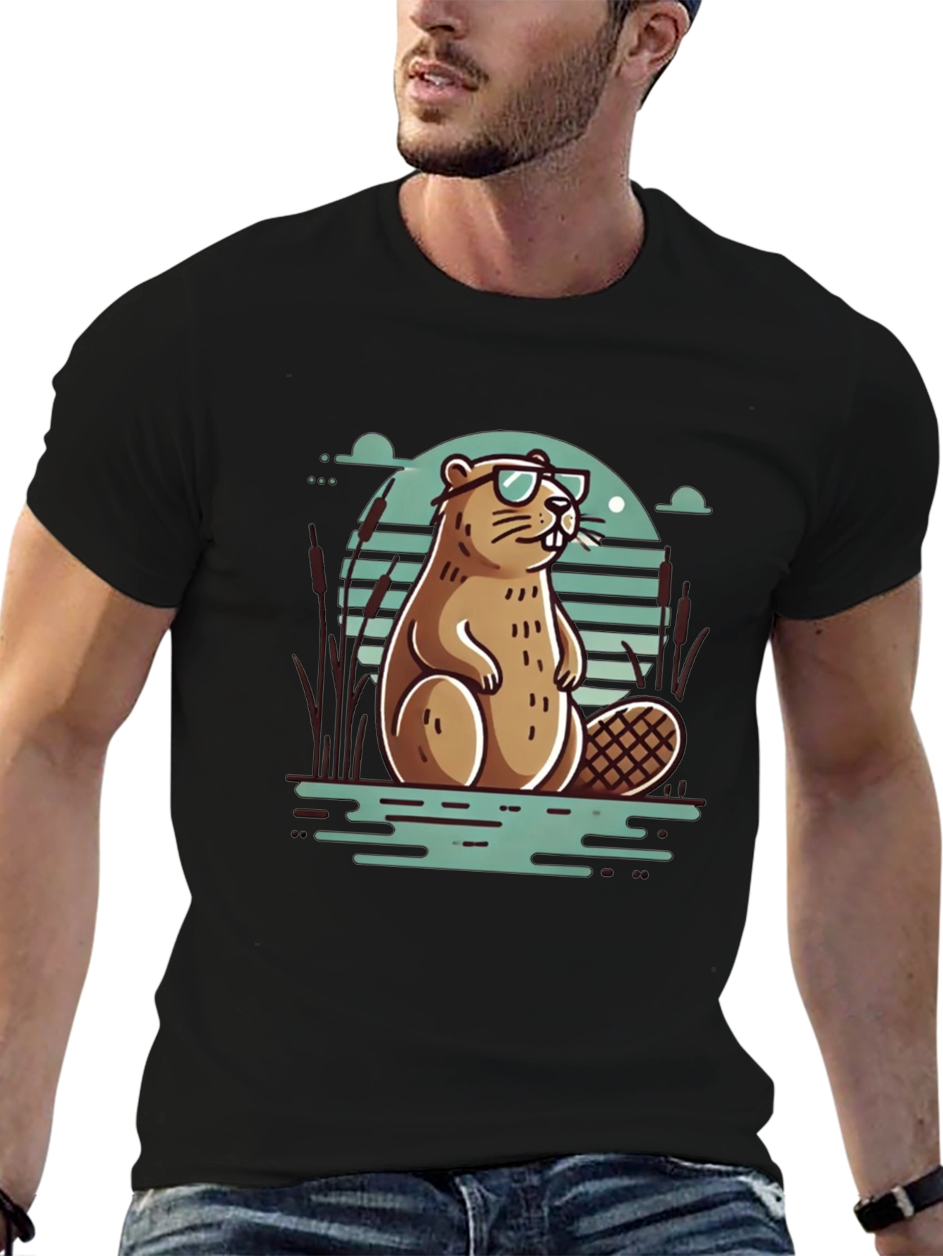 Cool Beaver T-Shirt - Stylish Graphic Tee