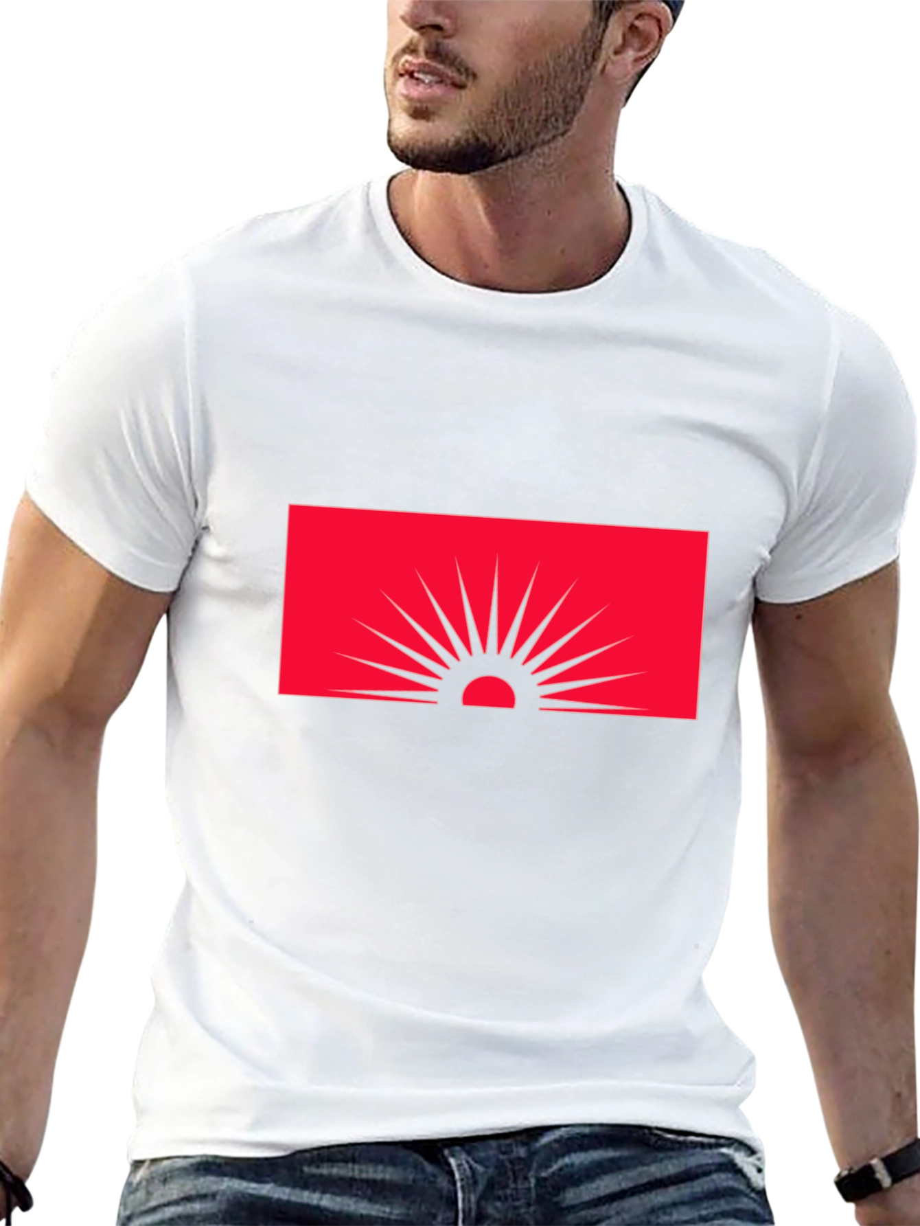 Sunset Graphic Tee - Modern Black T-Shirt