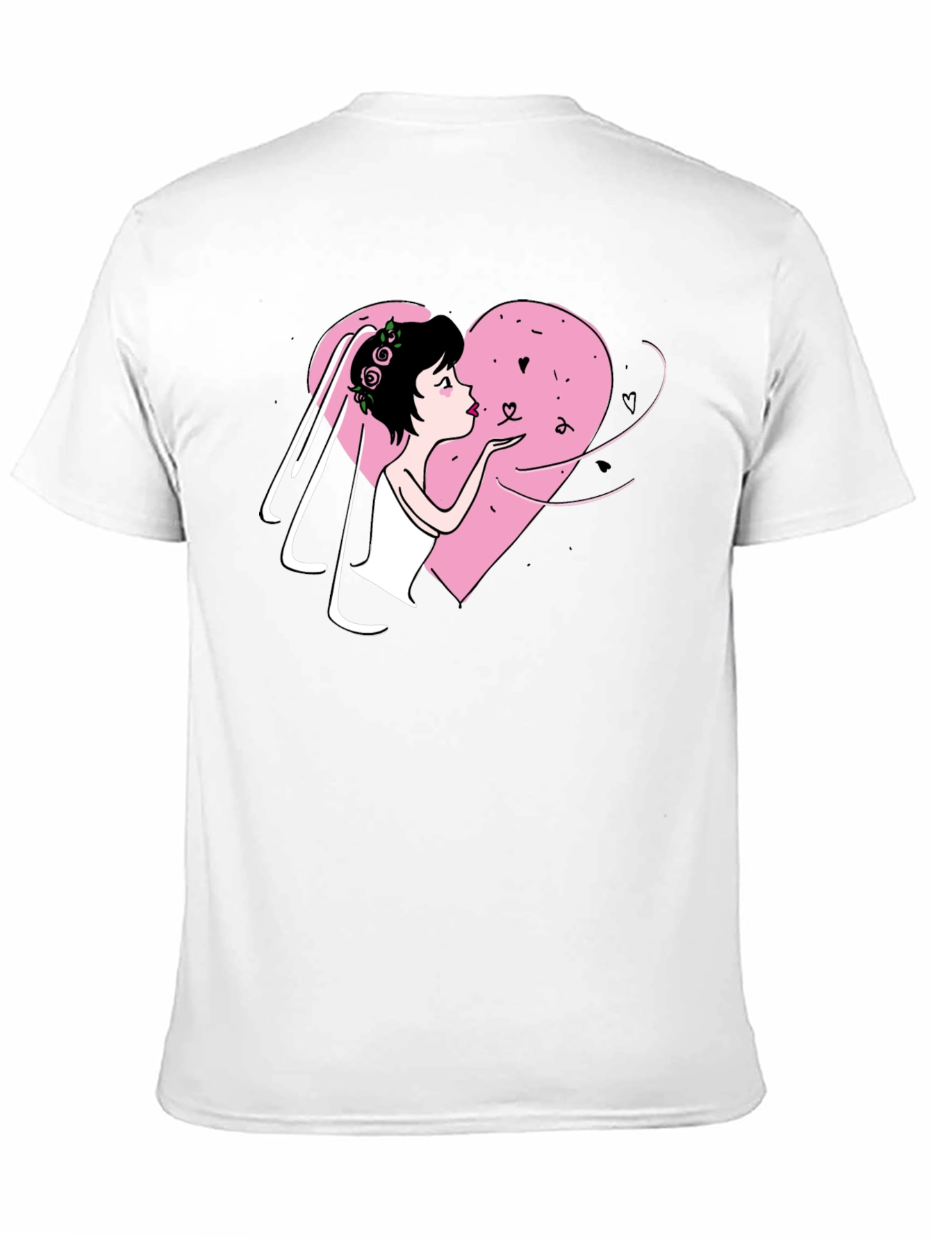Bride Heart T-Shirt - Black