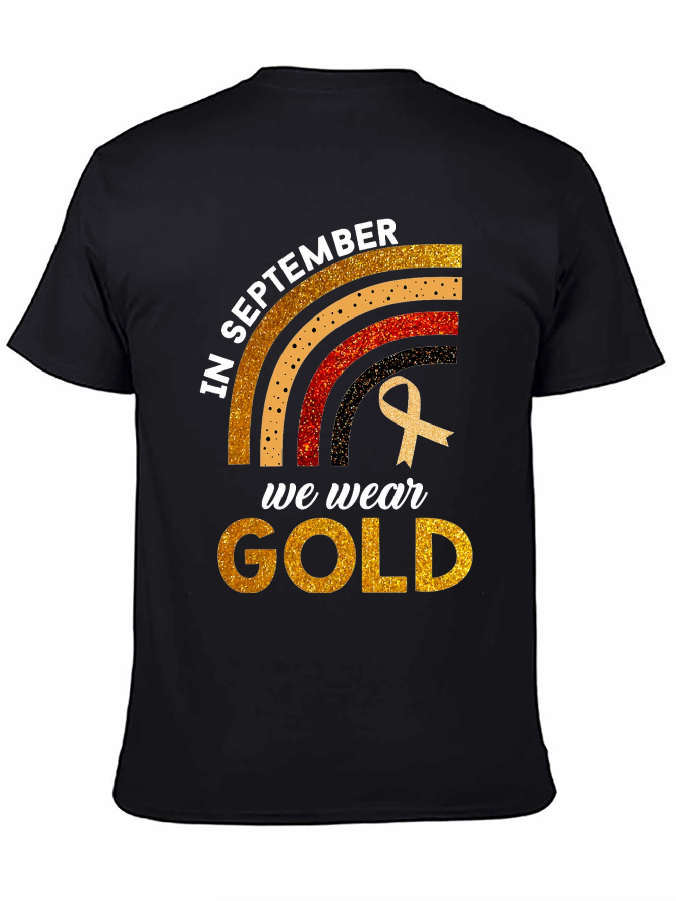 In September We Wear Gold Childhood Cancer Awareness T-Shirt
