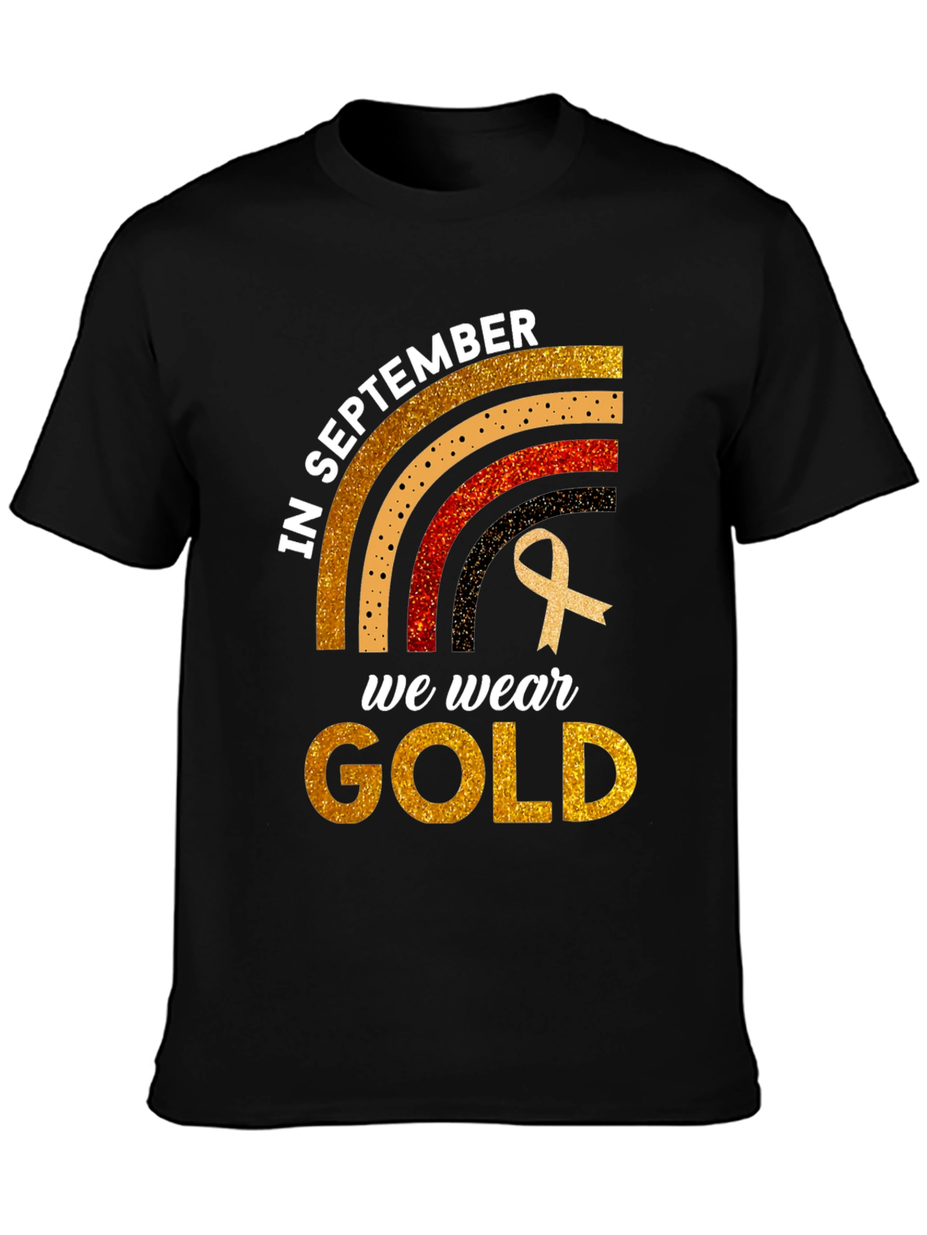 In September We Wear Gold Childhood Cancer Awareness T-Shirt