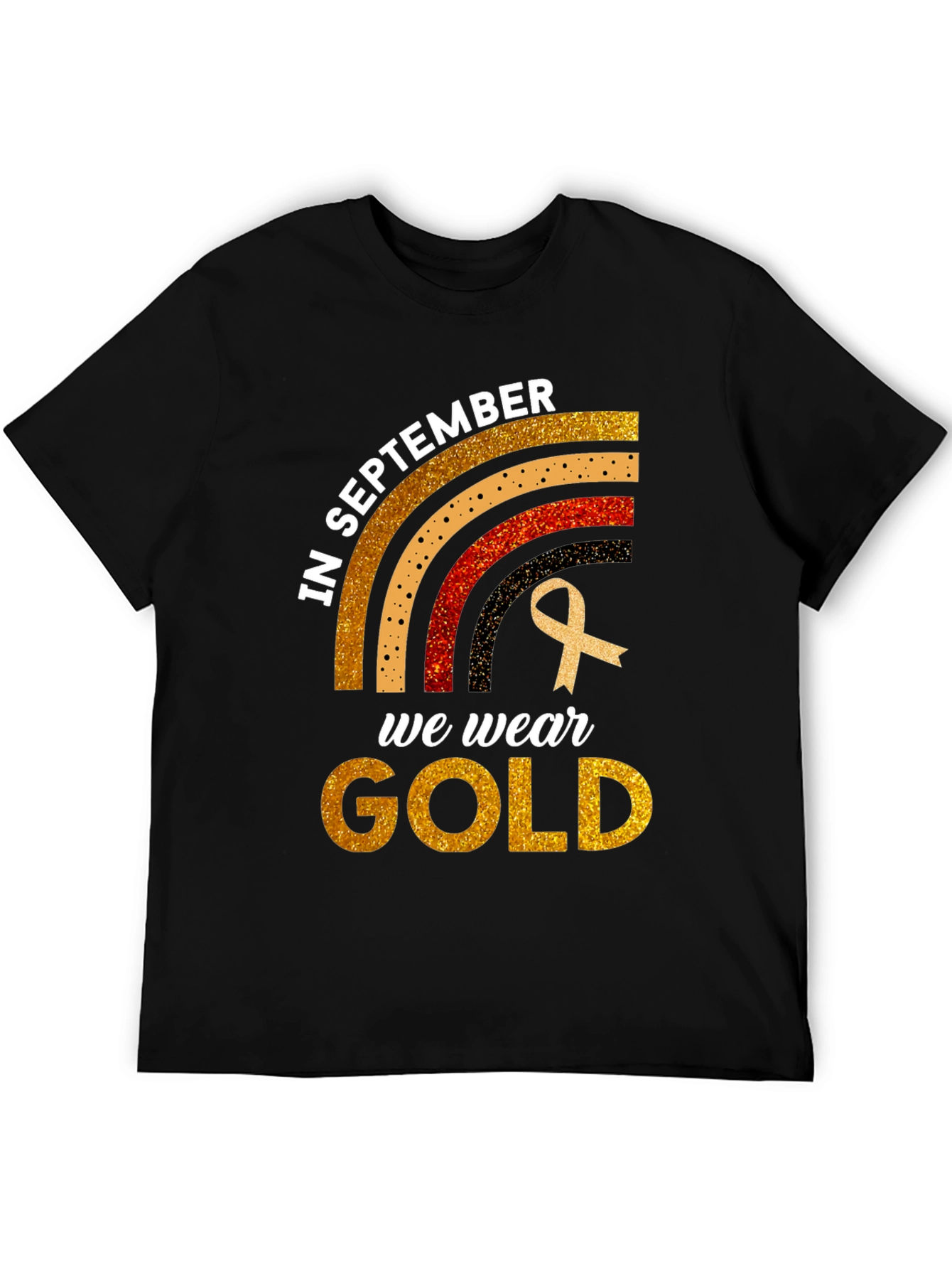 In September We Wear Gold Childhood Cancer Awareness T-Shirt