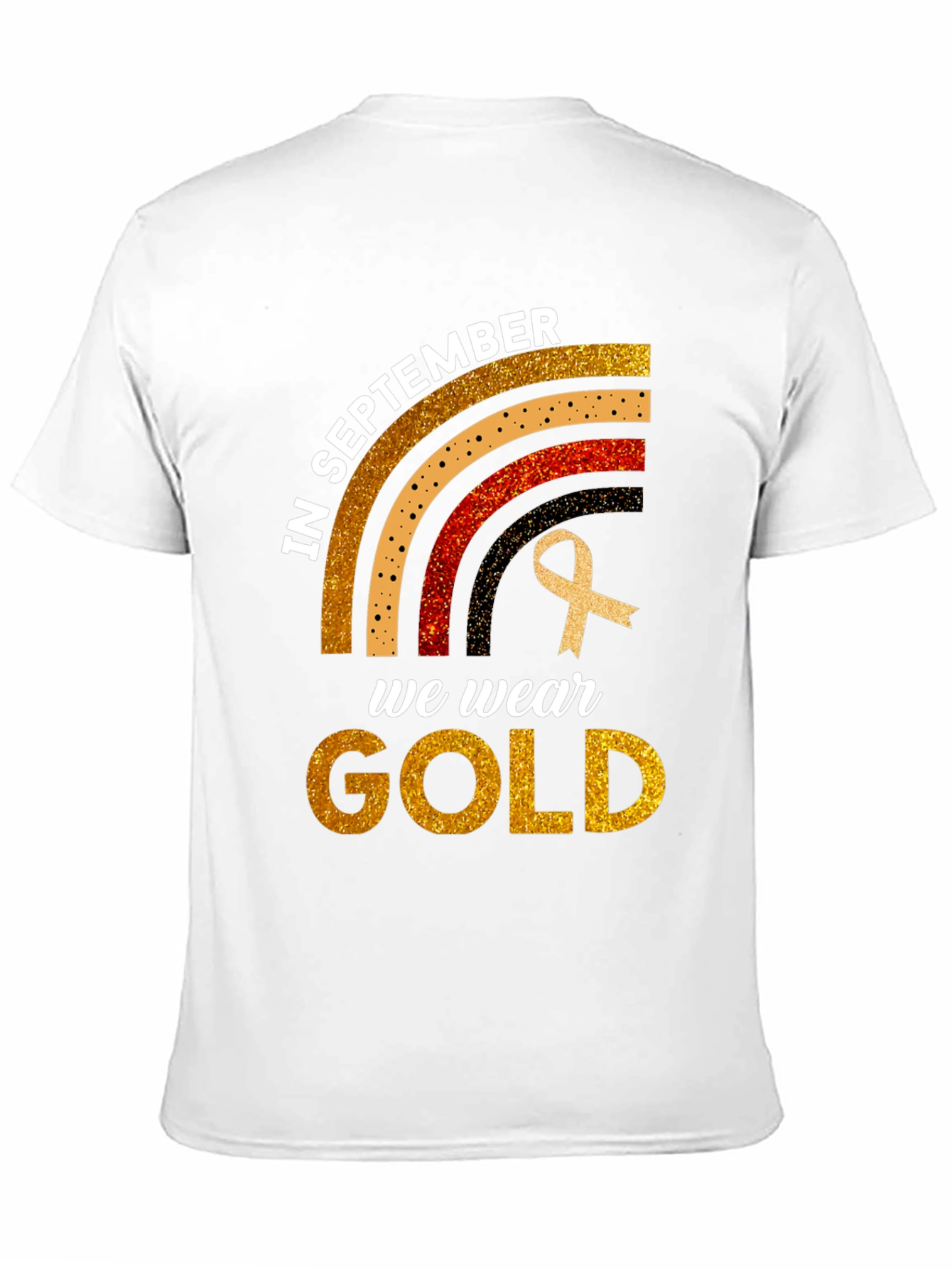 In September We Wear Gold Childhood Cancer Awareness T-Shirt