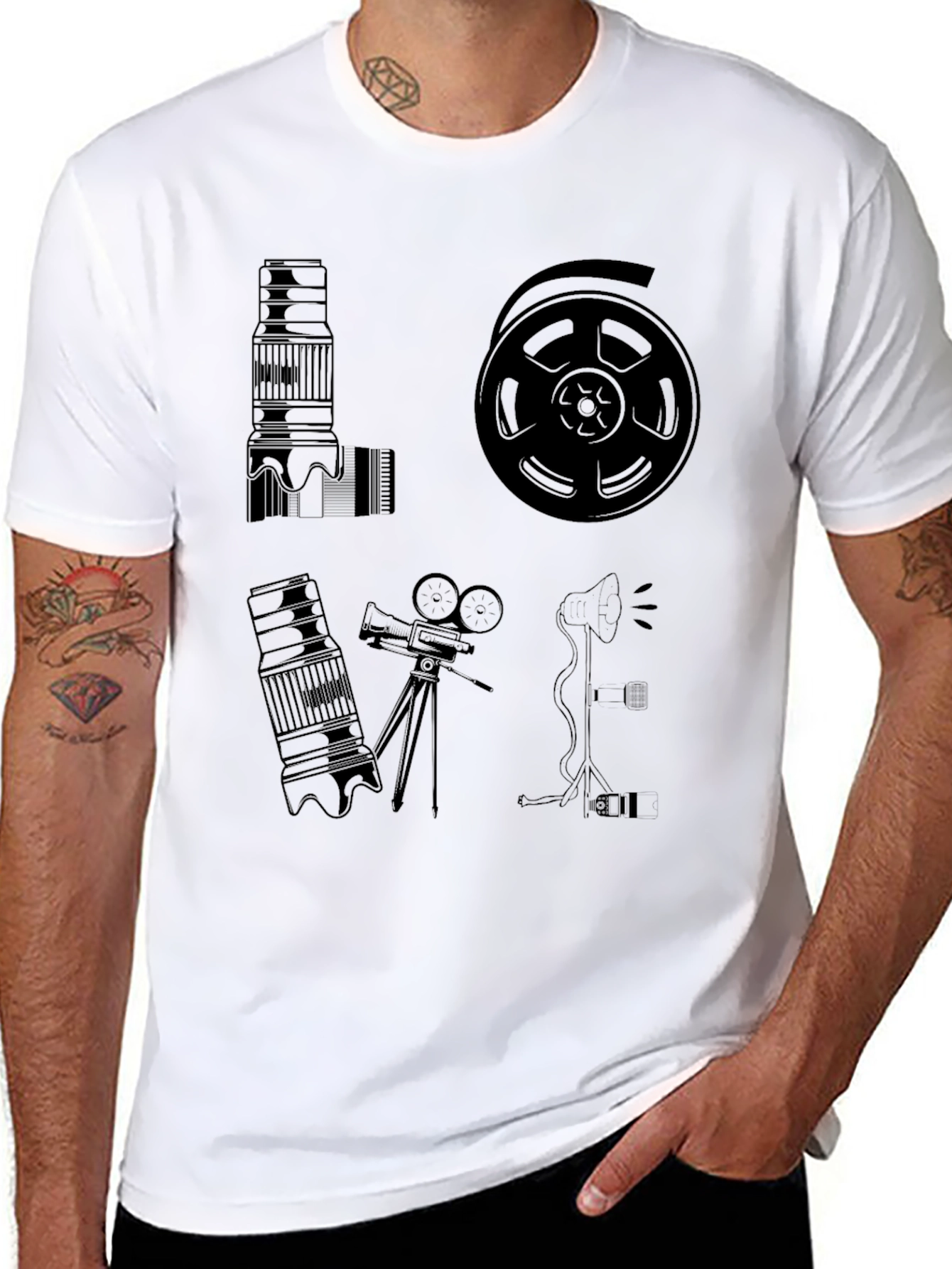 LOVE Film & Photography T-Shirt - Camera Reel Design