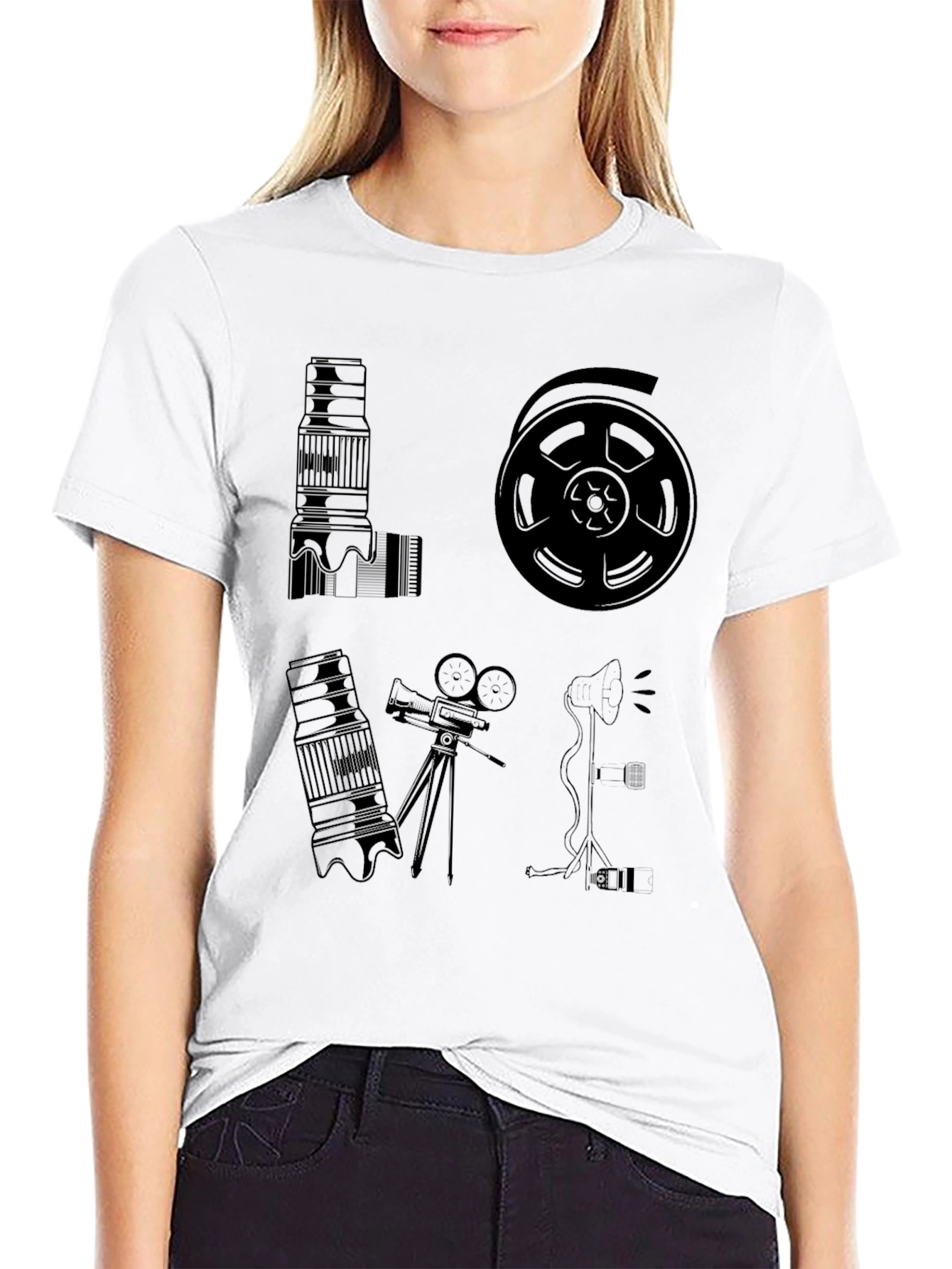 LOVE Film & Photography T-Shirt - Camera Reel Design