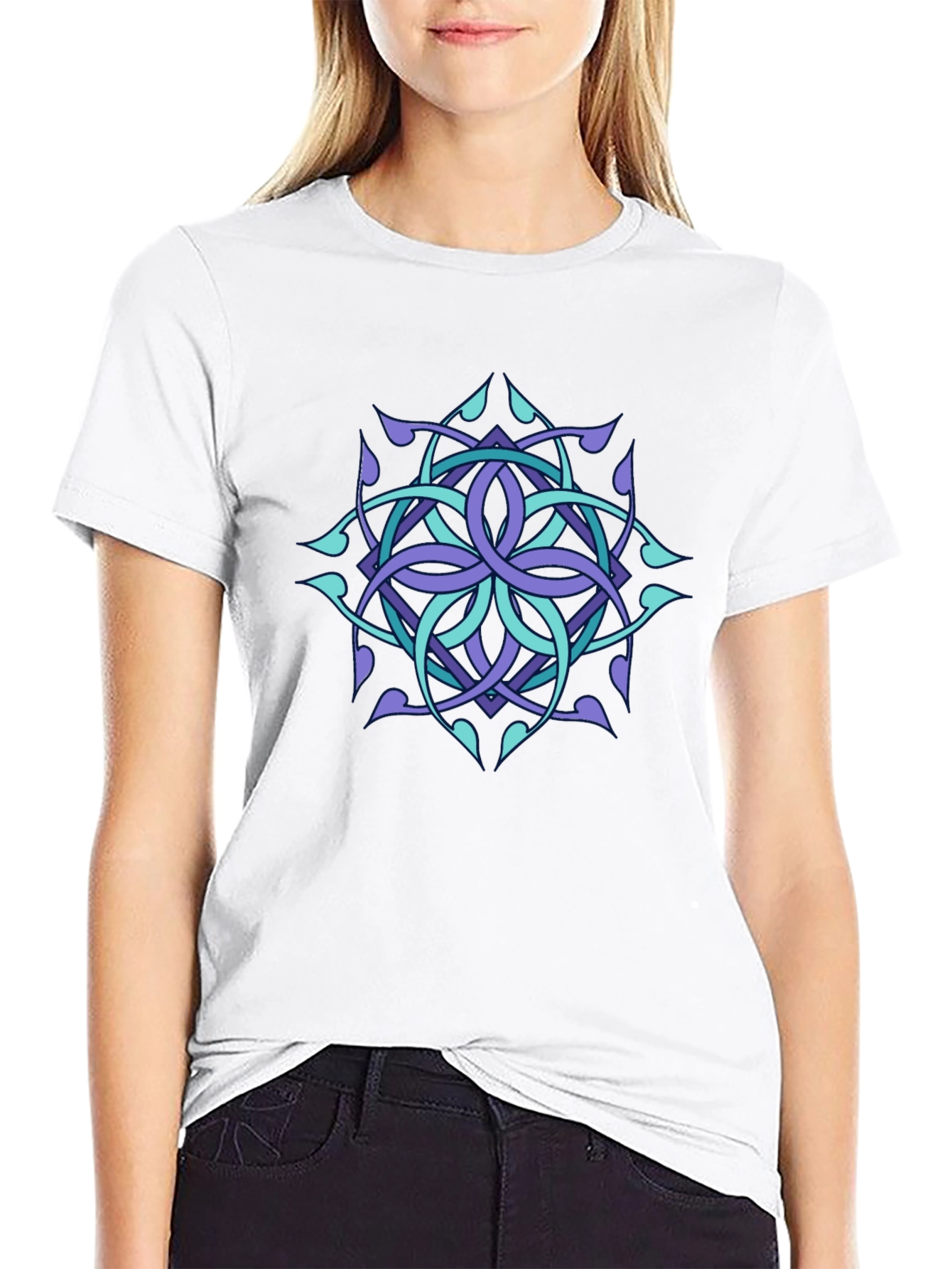 Celtic Knot Graphic Tee - Black
