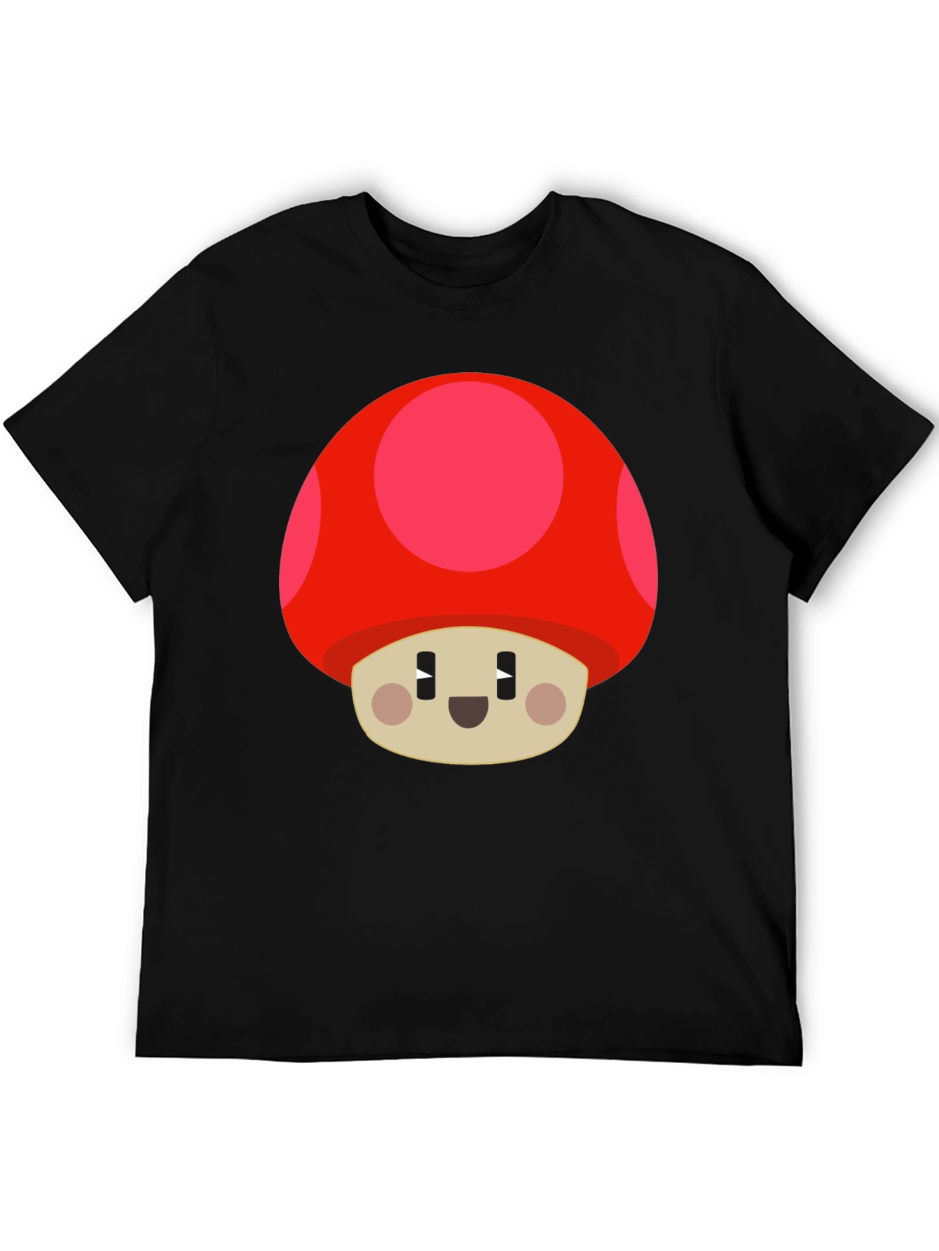 Mushroom Graphic T-Shirt - Black
