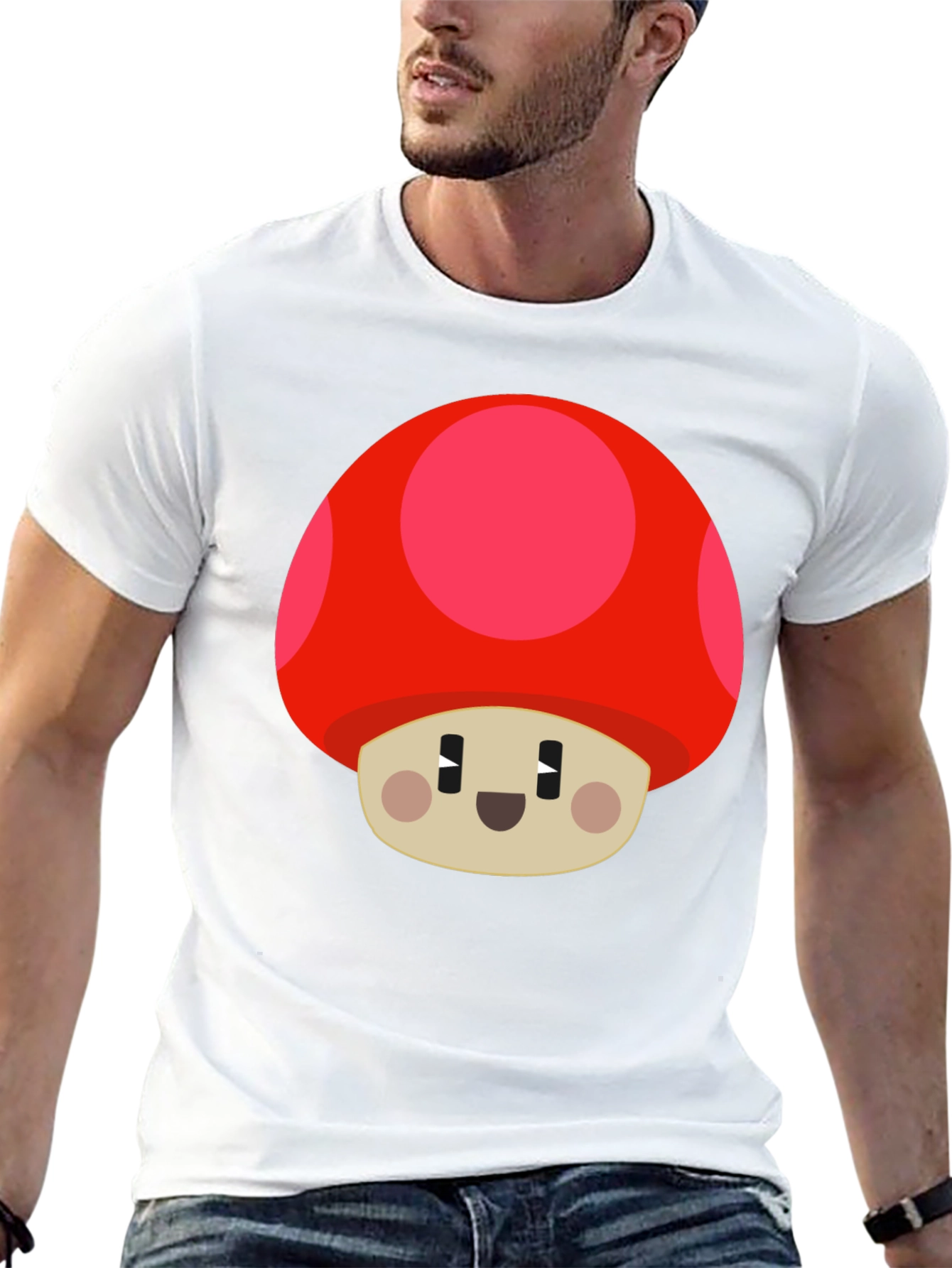 Mushroom Graphic T-Shirt - Black