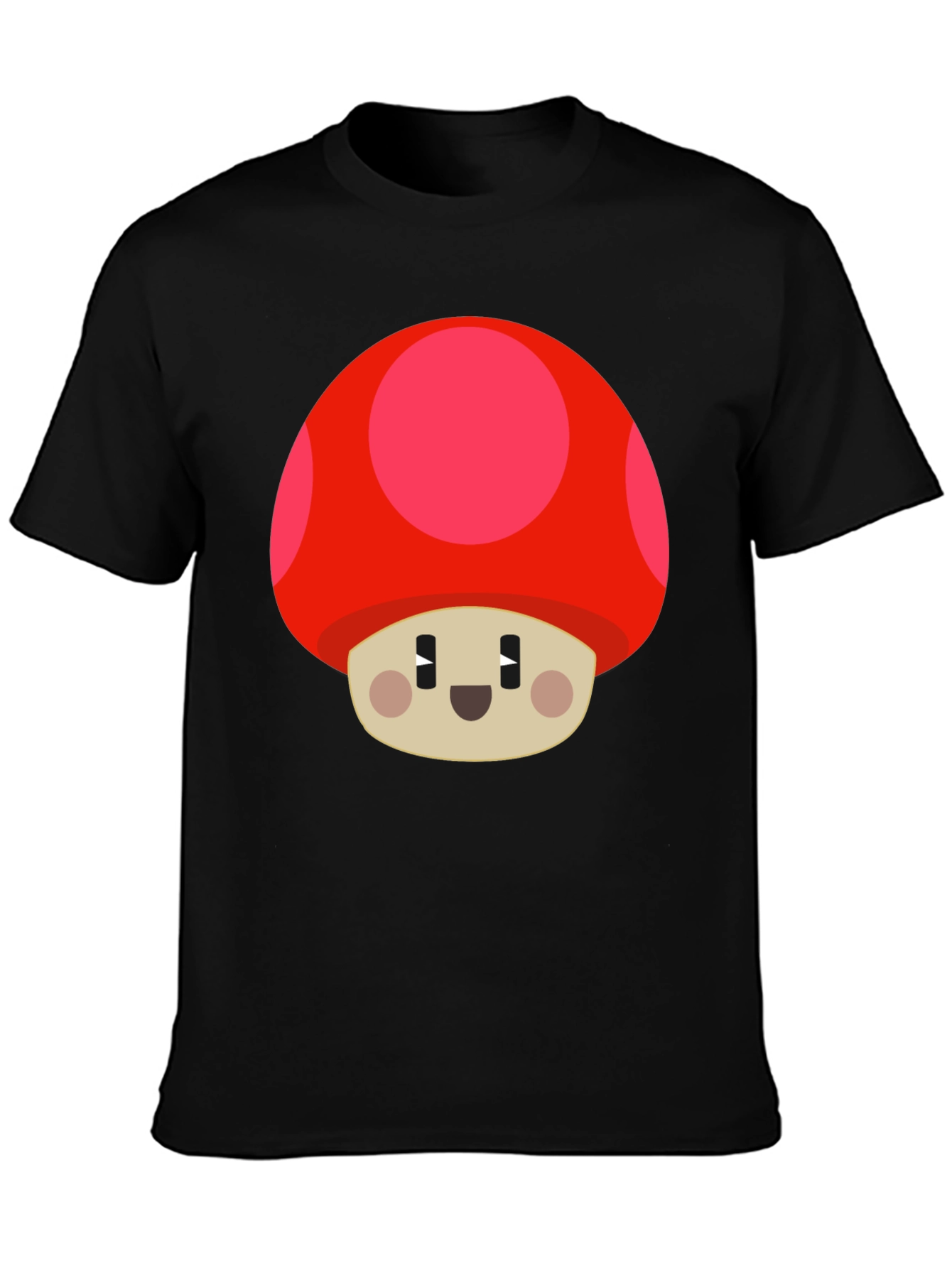 Mushroom Graphic T-Shirt - Black