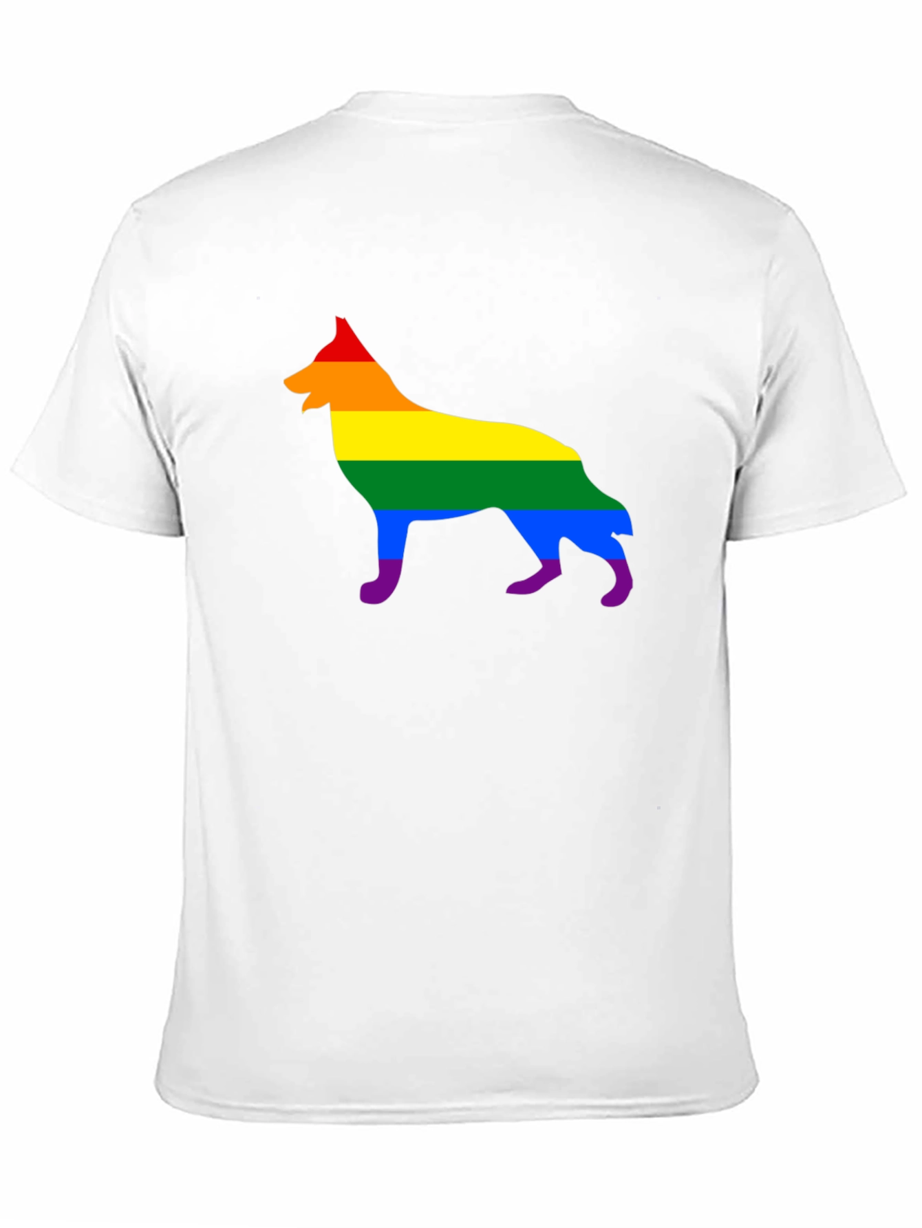 Rainbow German Shepherd T-Shirt - Pride Dog Tee