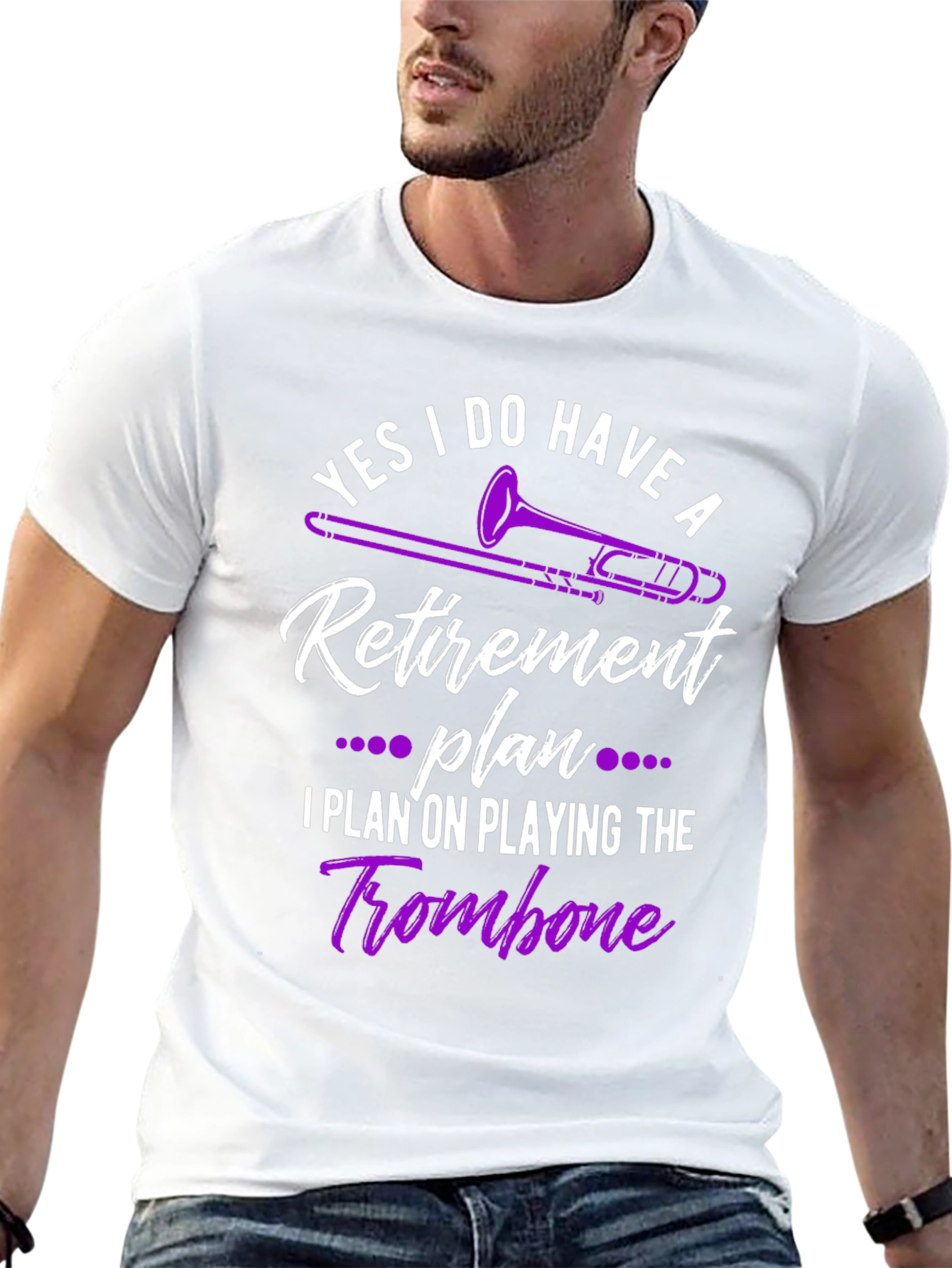 Funny Trombone Retirement Plan T-Shirt