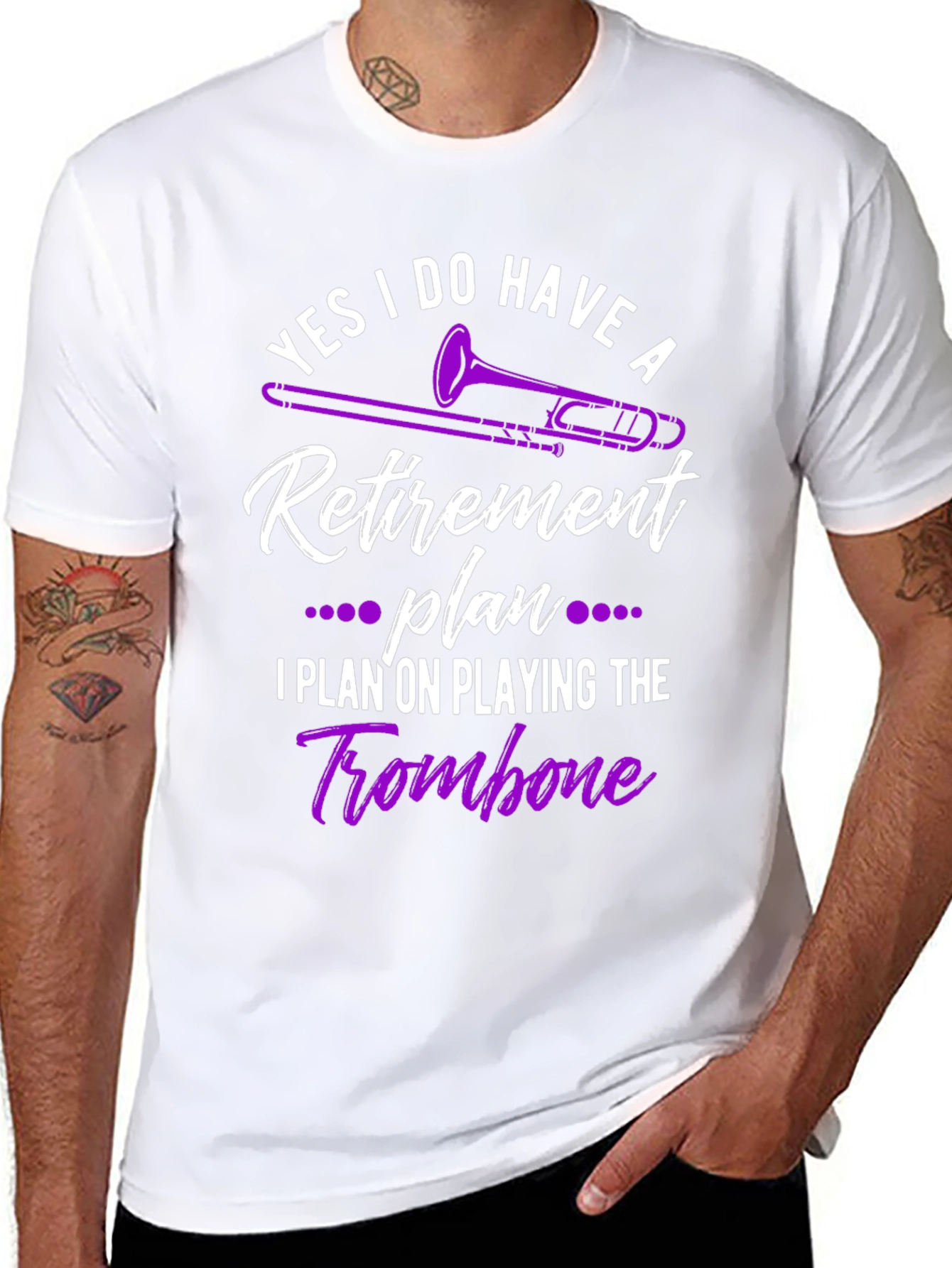 Funny Trombone Retirement Plan T-Shirt