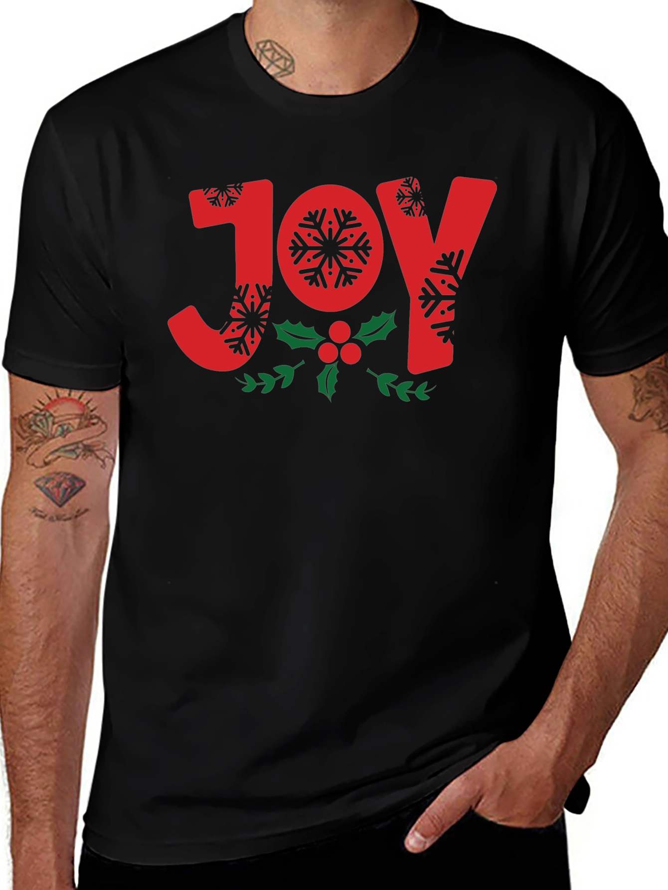 Joy Snowflake Holiday T-Shirt
