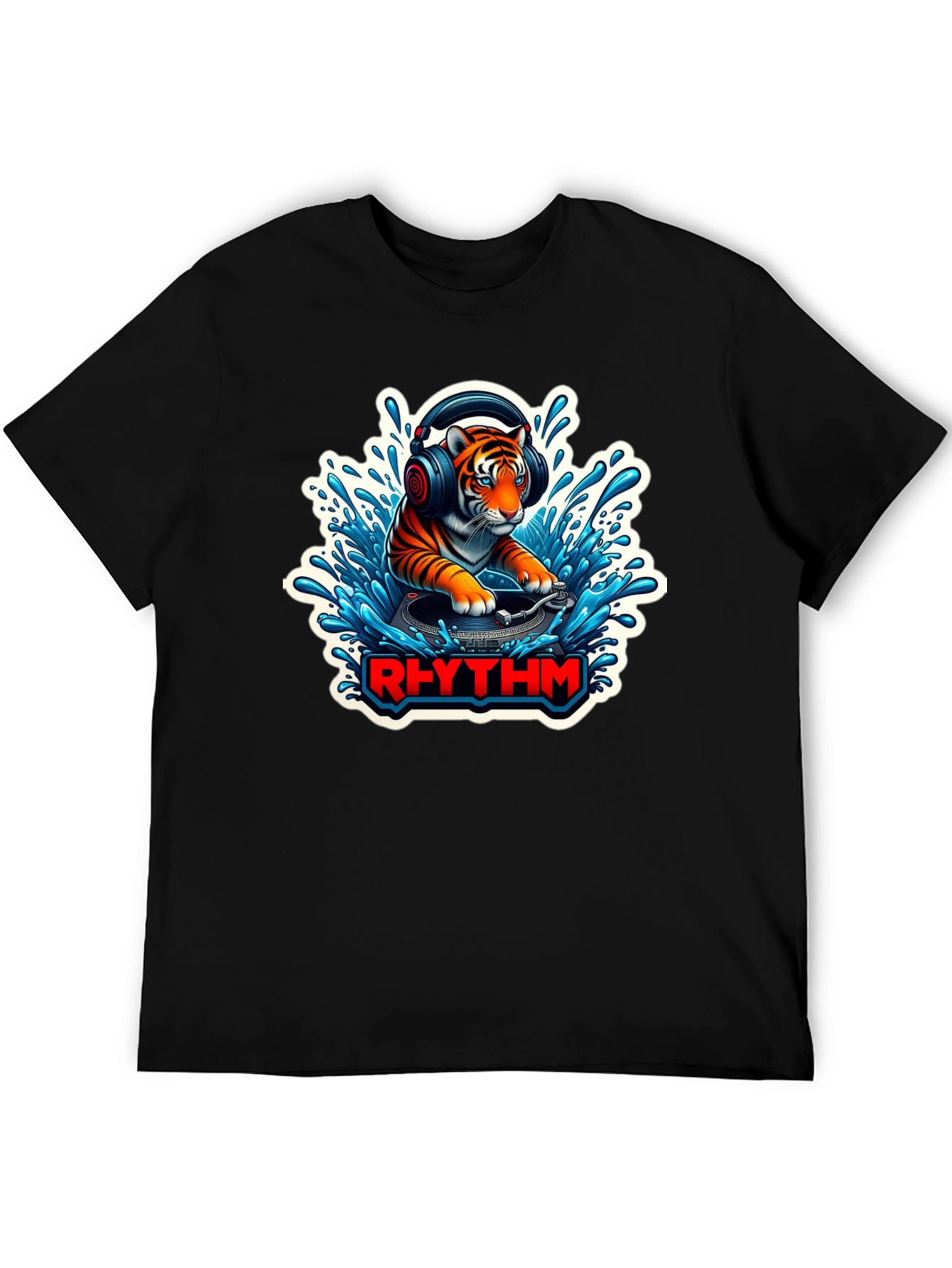 DJ Tiger Rhythm T-Shirt - Unique Graphic Tee