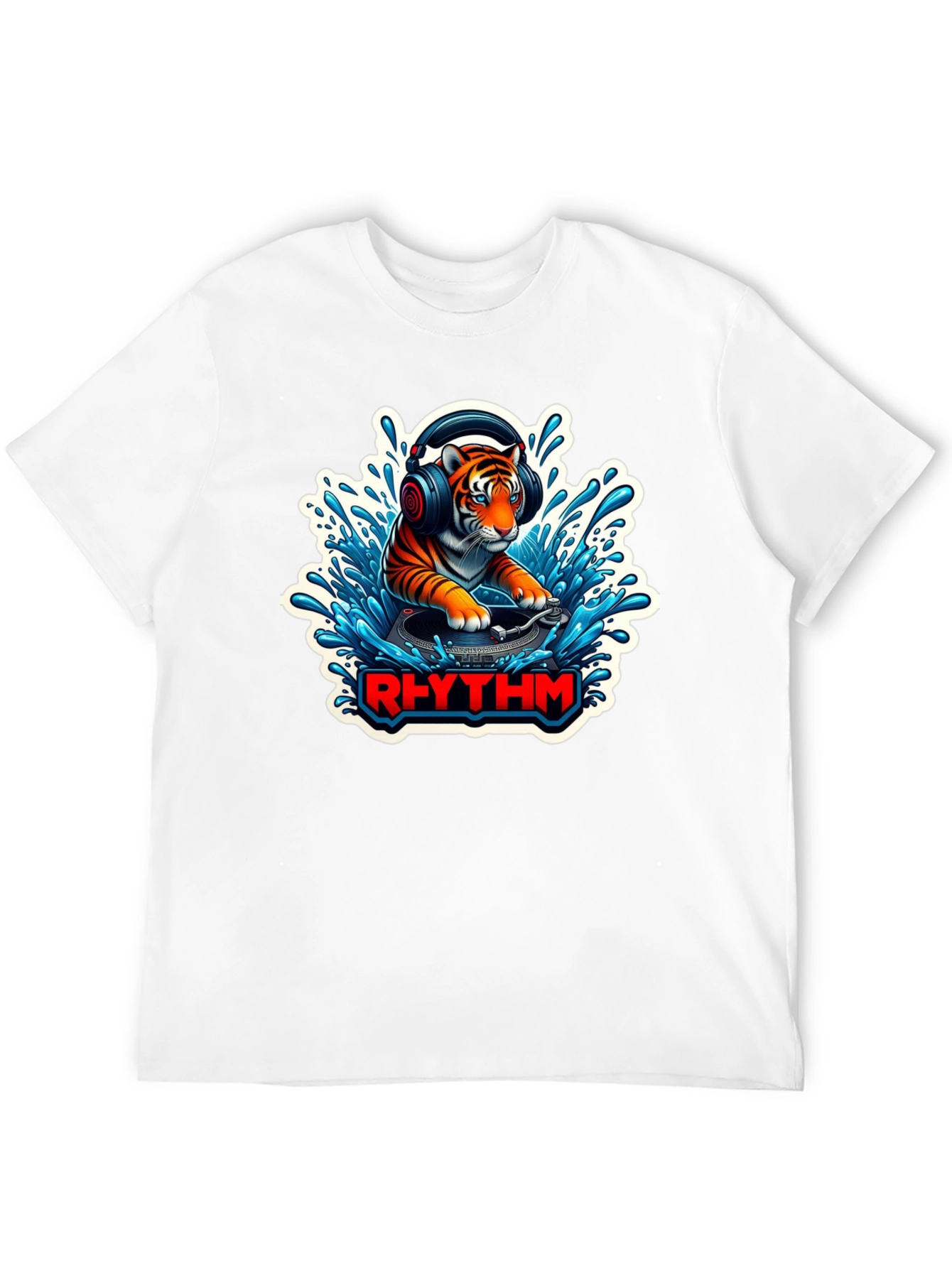 DJ Tiger Rhythm T-Shirt - Unique Graphic Tee