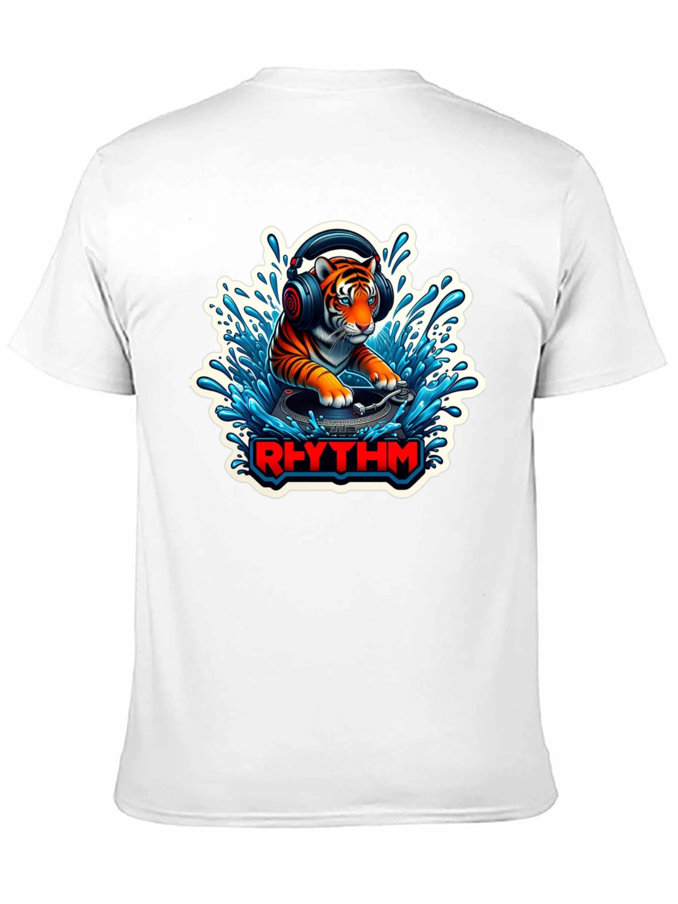 DJ Tiger Rhythm T-Shirt - Unique Graphic Tee